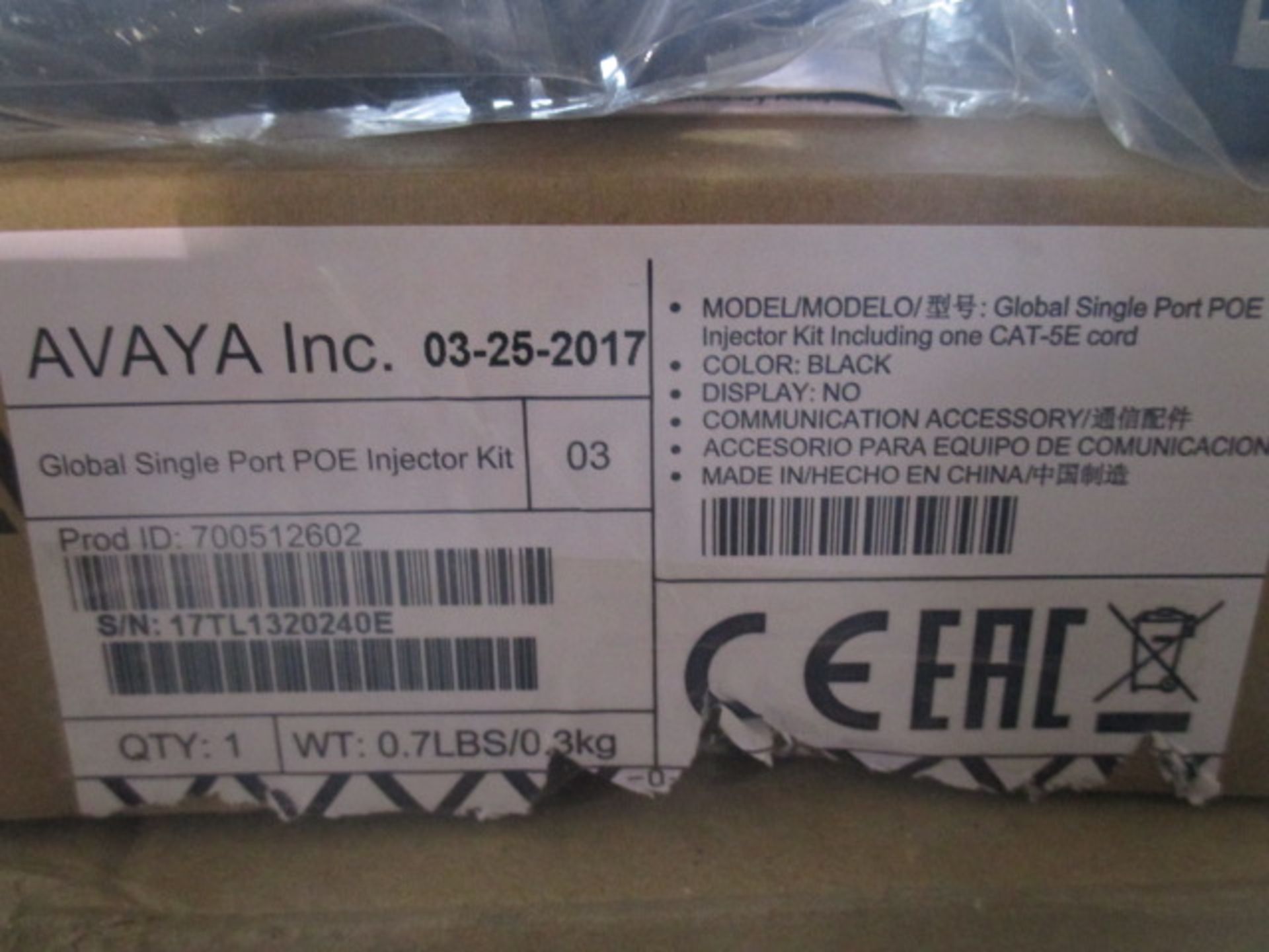 Avaya single Port injector unit new unused - Image 2 of 2