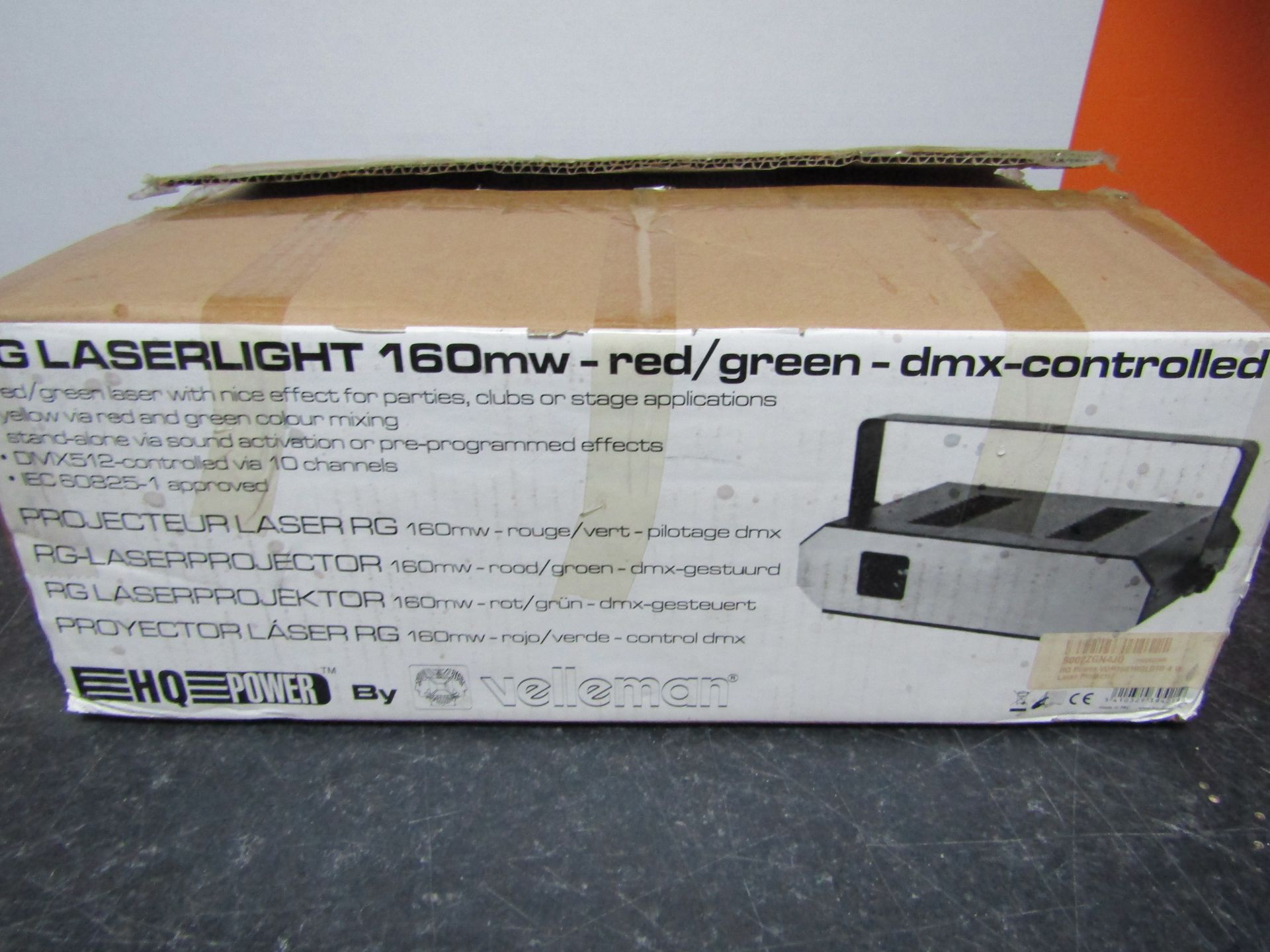 LASER PROJECTOR, RED/GREEN/YELLOW - 160mW - 10 DMX CHANNELS - Image 2 of 5