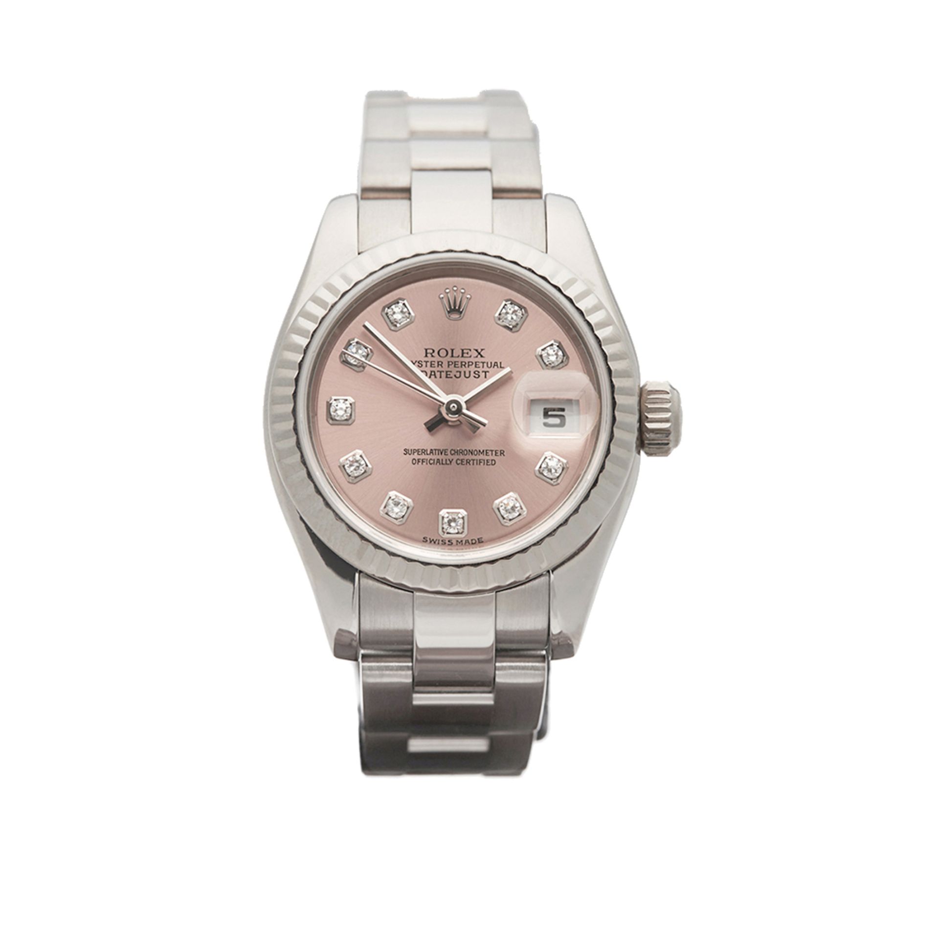 2003 Rolex DateJust 26 Diamond 18k White Gold - 179179 - Image 5 of 7