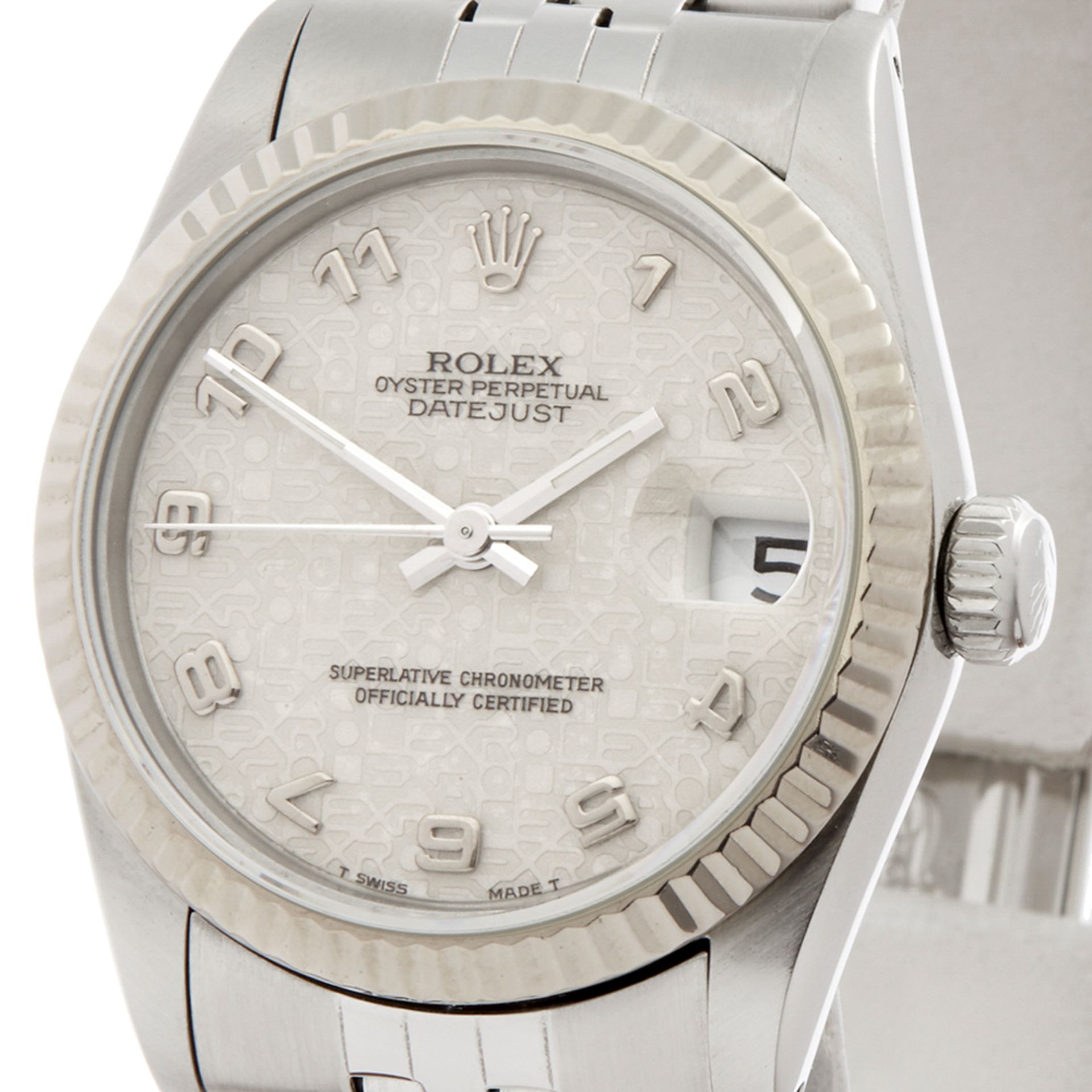 1990 Rolex DateJust 31 18k Stainless Steel & White Gold - 68274 - Image 6 of 7