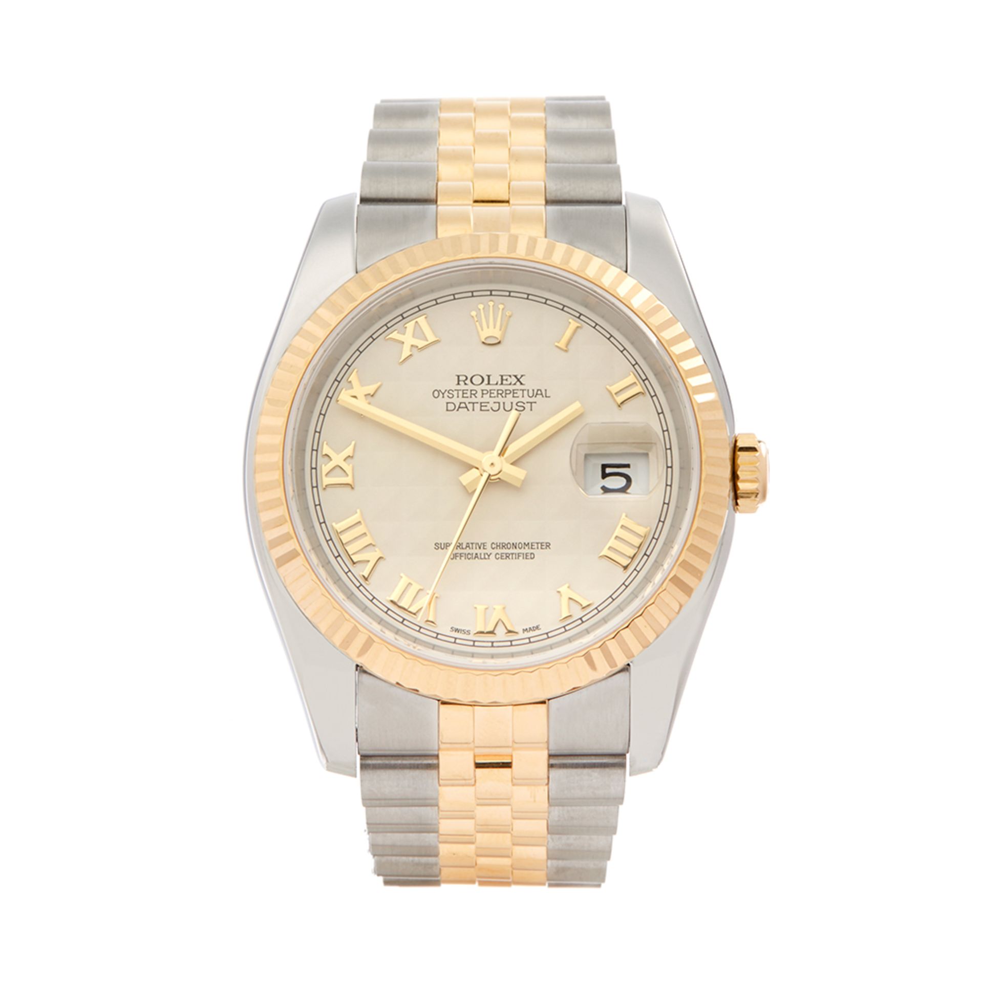 2016 Rolex DateJust 36 18k Stainless Steel & Yellow Gold - 116233 - Image 8 of 8