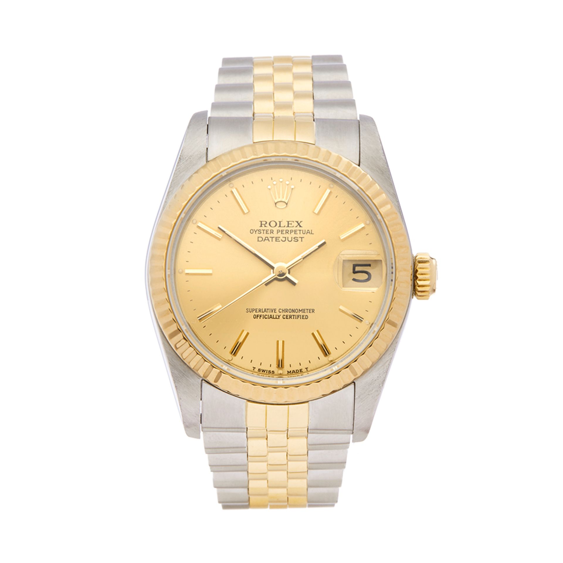 1989 Rolex DateJust 31 18k Stainless Steel & Yellow Gold - 68273 - Image 9 of 9