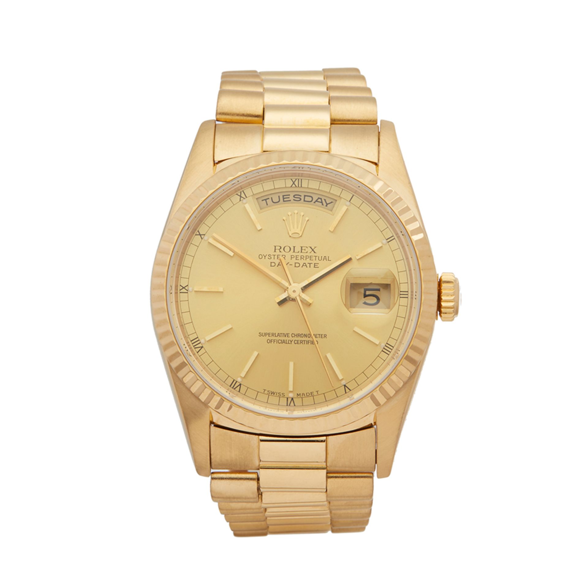 1995 Rolex Day-Date 36 18k Yellow Gold - 18238 - Image 7 of 7