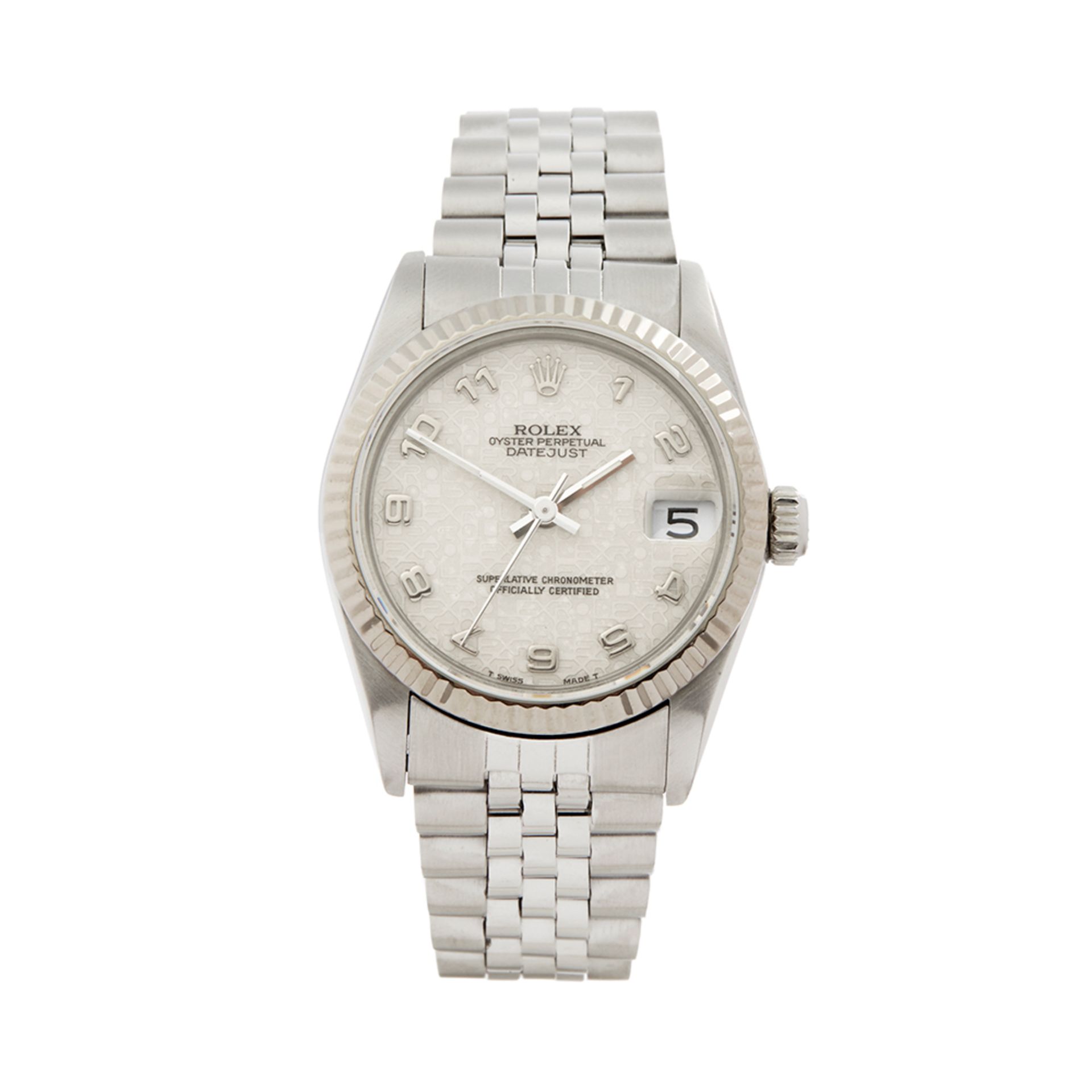 1990 Rolex DateJust 31 18k Stainless Steel & White Gold - 68274 - Image 7 of 7