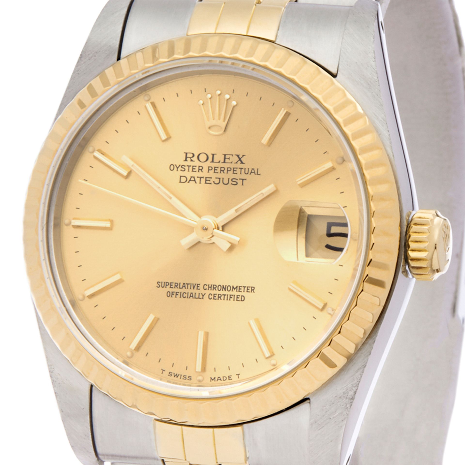 1989 Rolex DateJust 31 18k Stainless Steel & Yellow Gold - 68273 - Image 3 of 9