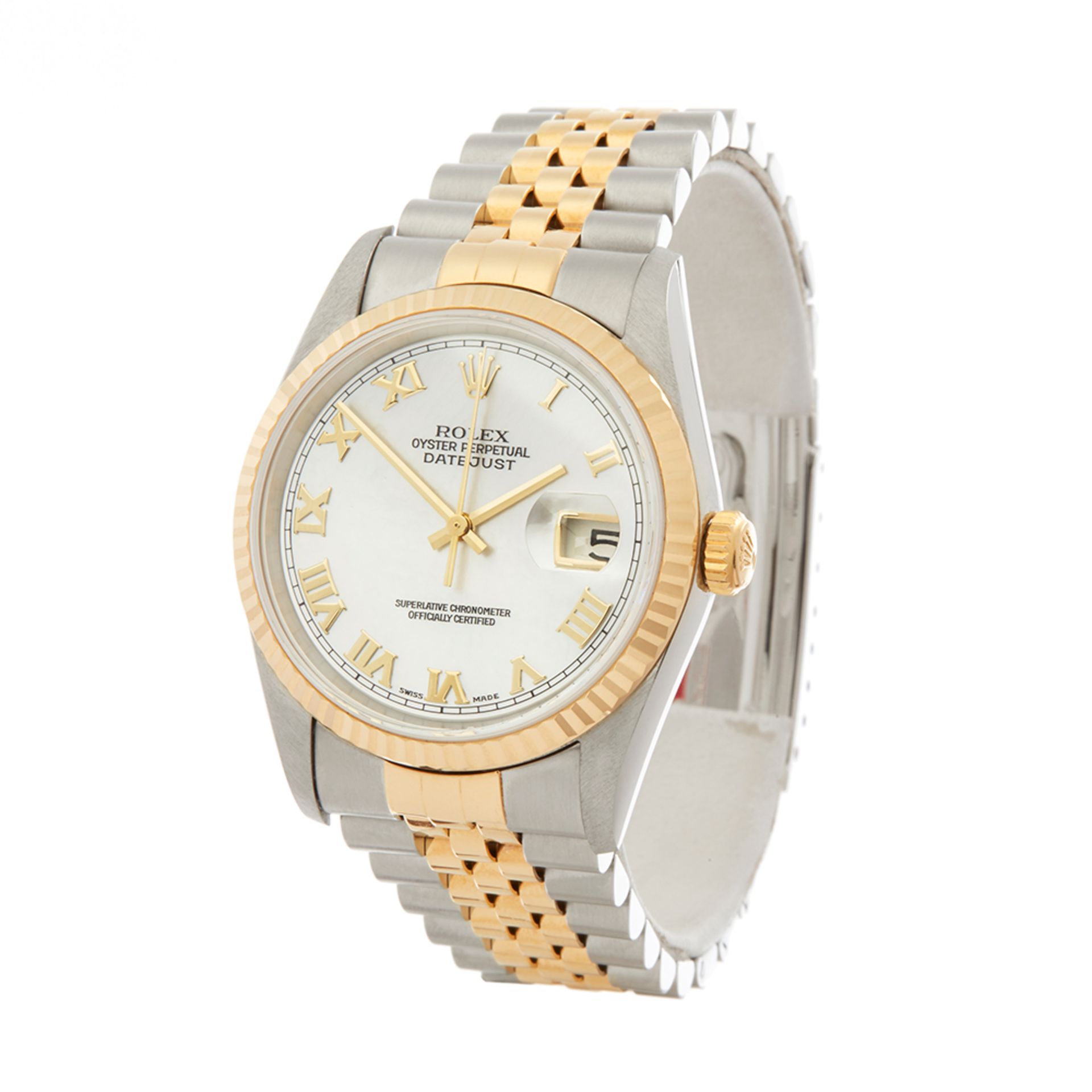 2001 Rolex DateJust 36 Mother of Pearl 18k Stainless Steel & Yellow Gold - 16233