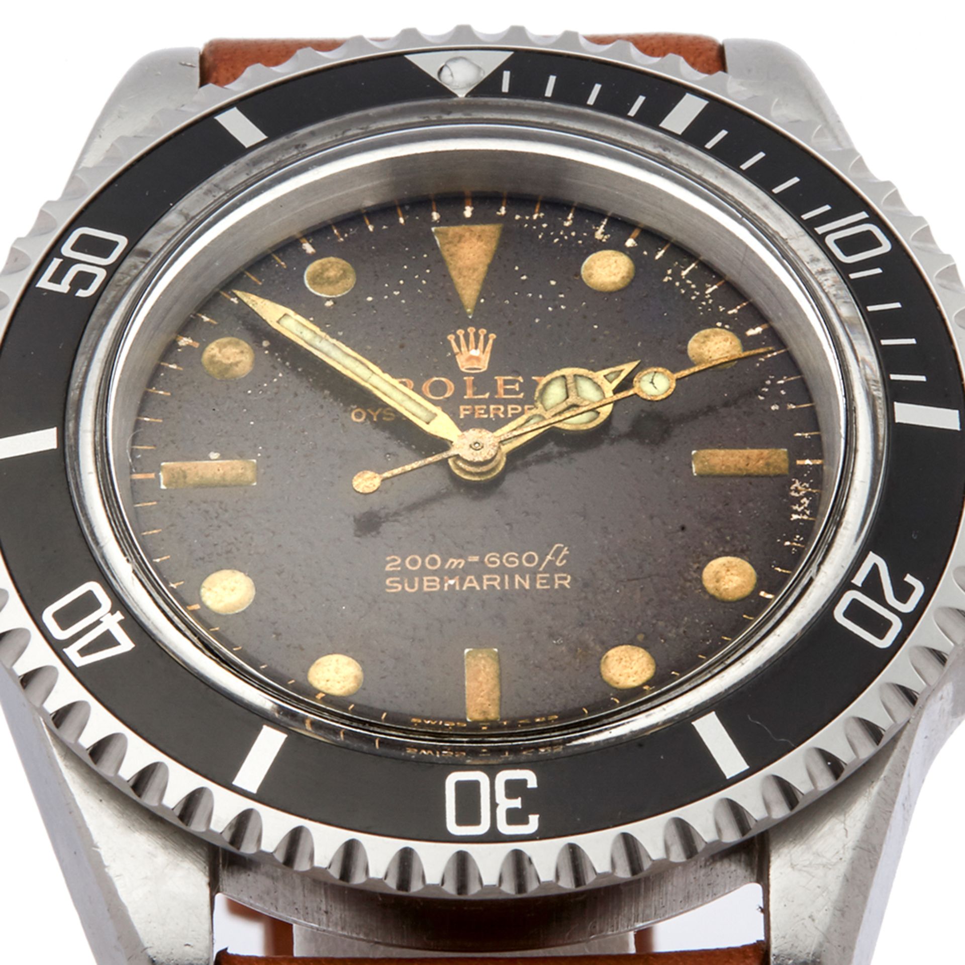 1964 Rolex Submariner Non Date Tropical Dial Stainless Steel - 5513 - Image 10 of 10