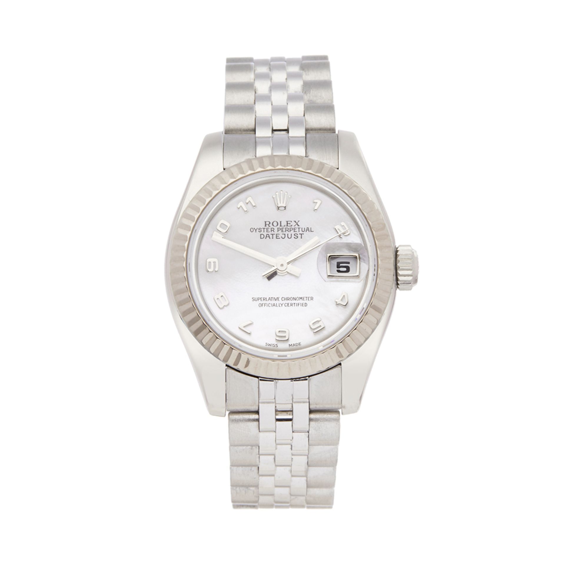2006 Rolex DateJust 26 Mother of Pearl Stainless Steel - 179174 - Image 6 of 6