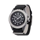 2018 Chanel J12 Diamond Ceramic - H4189