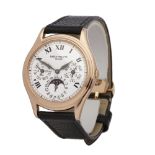 2003 Patek Philippe Perpetual Calendar Porcelain Dial 18k Rose Gold - 3940