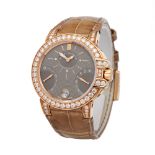 2018 Harry Winston Ocean Biretrograde Diamond 18k Rose Gold - OCEAB136RR023