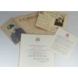 WW2 Commendation Papers Signed By Winston Churchill