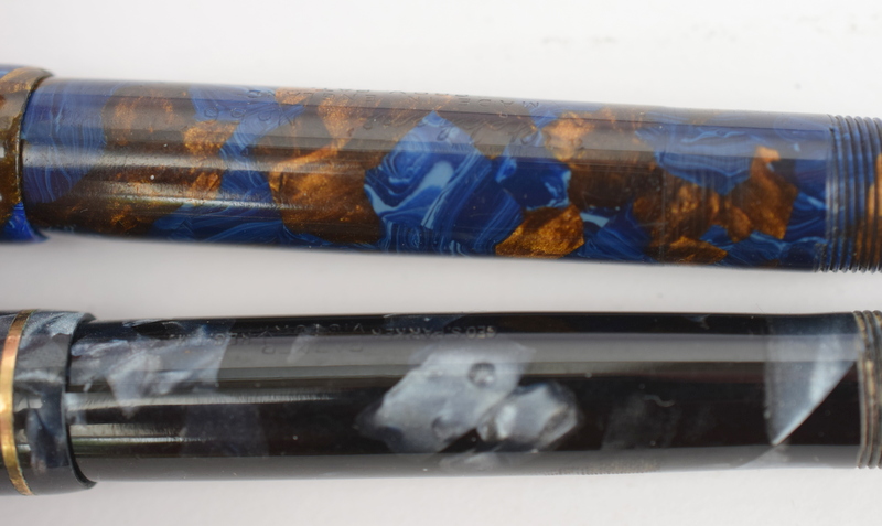 Two Vintage Marble Design Fountain Pens - Image 3 of 5