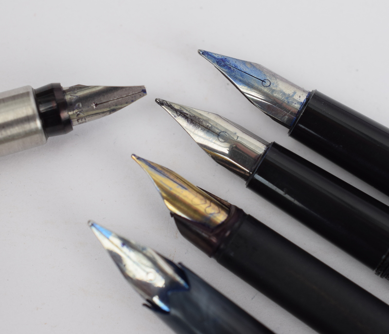 Collection Of Four Steel Cased Fountain Pens - Image 2 of 3