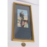 Silk Framed Image Of Abraham Lincoln