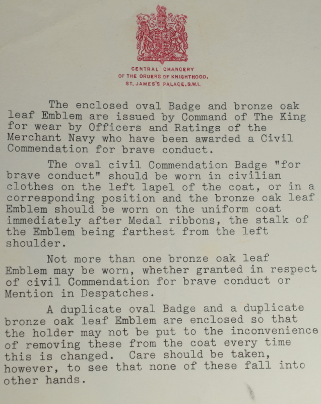 WW2 Commendation Papers Signed By Winston Churchill - Image 4 of 7