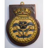 Royal Navy Upton Plaque