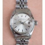 Rolex Oyster Perputal Stainless Steel Ladies Watch