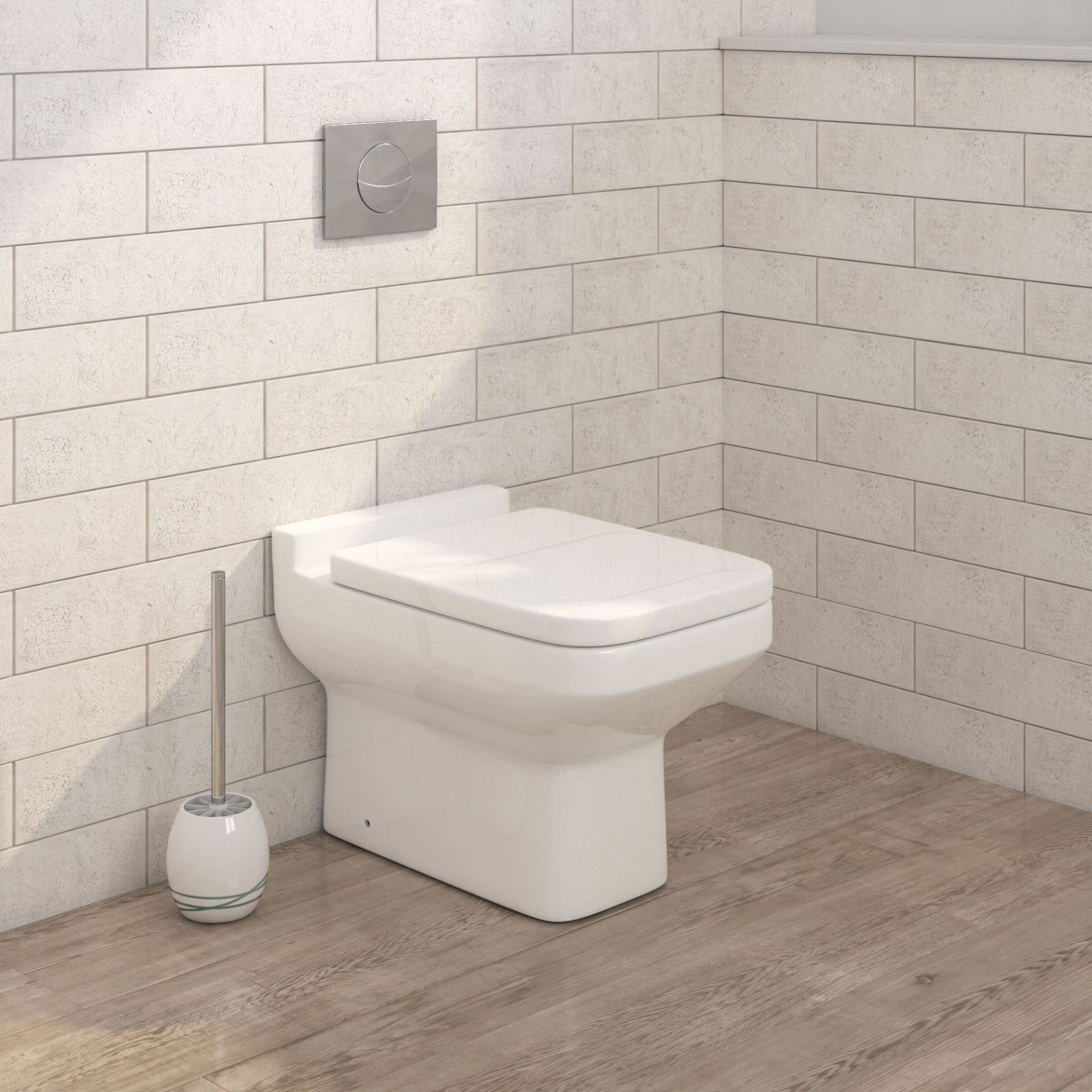 (OS107) Perth Back To Wall Toilet Manufactured from high quality white vitreous china & finished