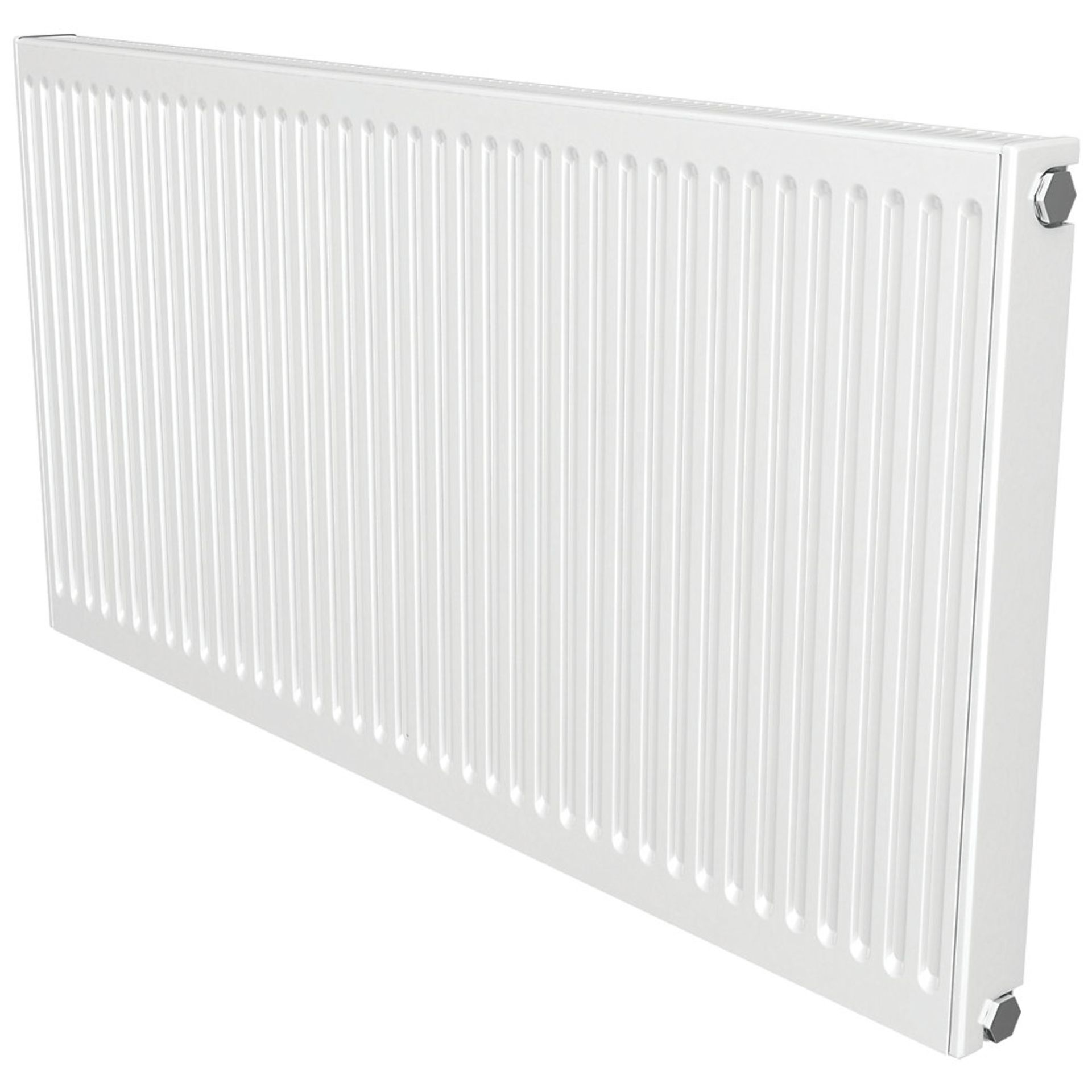 (OS140) 600 X 600MM BARLO TYPE 11 SINGLE-PANEL SINGLE CONVECTOR RADIATOR WHITE. Compact convector - Image 2 of 2