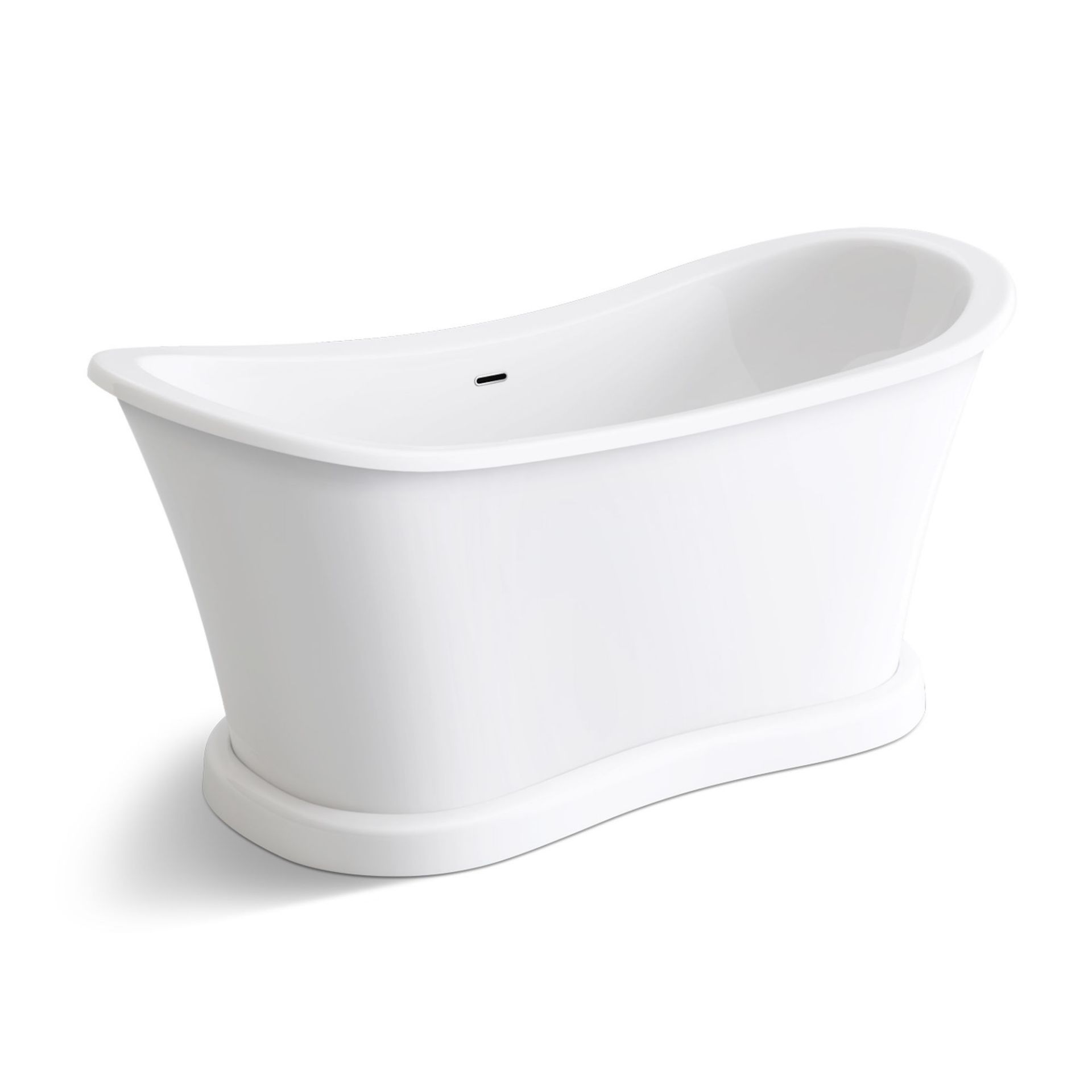 (OS10) 1700mm Sebastian Traditional Roll Top Bath White. Victorian inspired bath Combines a - Image 3 of 4