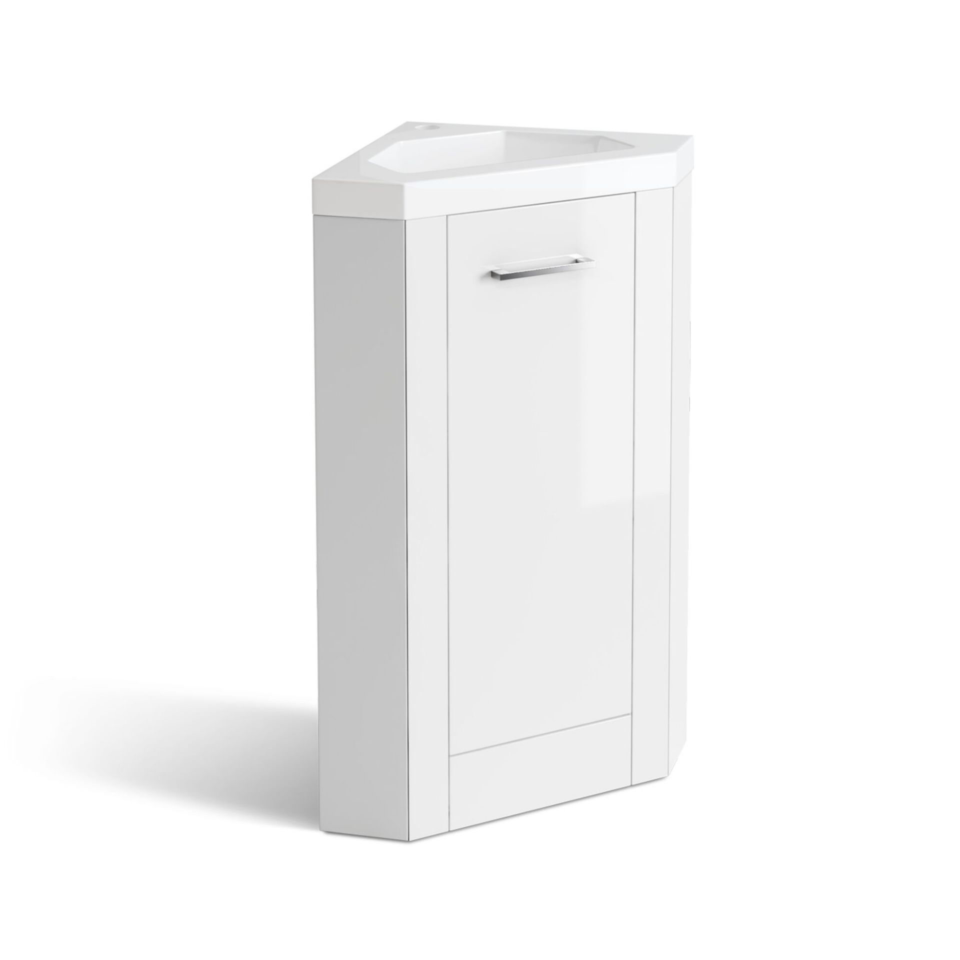 (OS12) 800x560mm Avon Corner Unit. COMES COMPLETE WITH BASIN. Convenient, space saving corner - Image 2 of 5