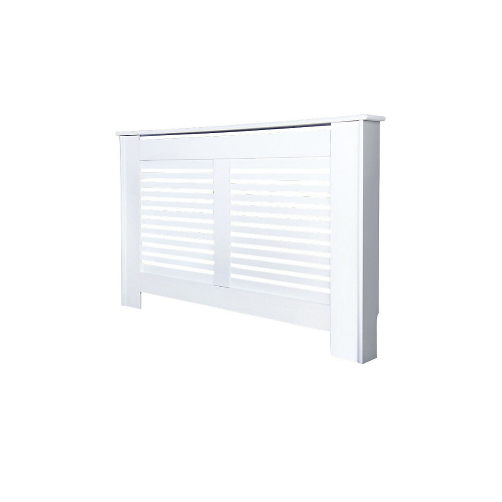 (UK256) 1195 X 200 X 900MM CONTEMPORARY SUFFOLK RADIATOR CABINET MEDIUM WHITE. Ideal for - Image 2 of 2