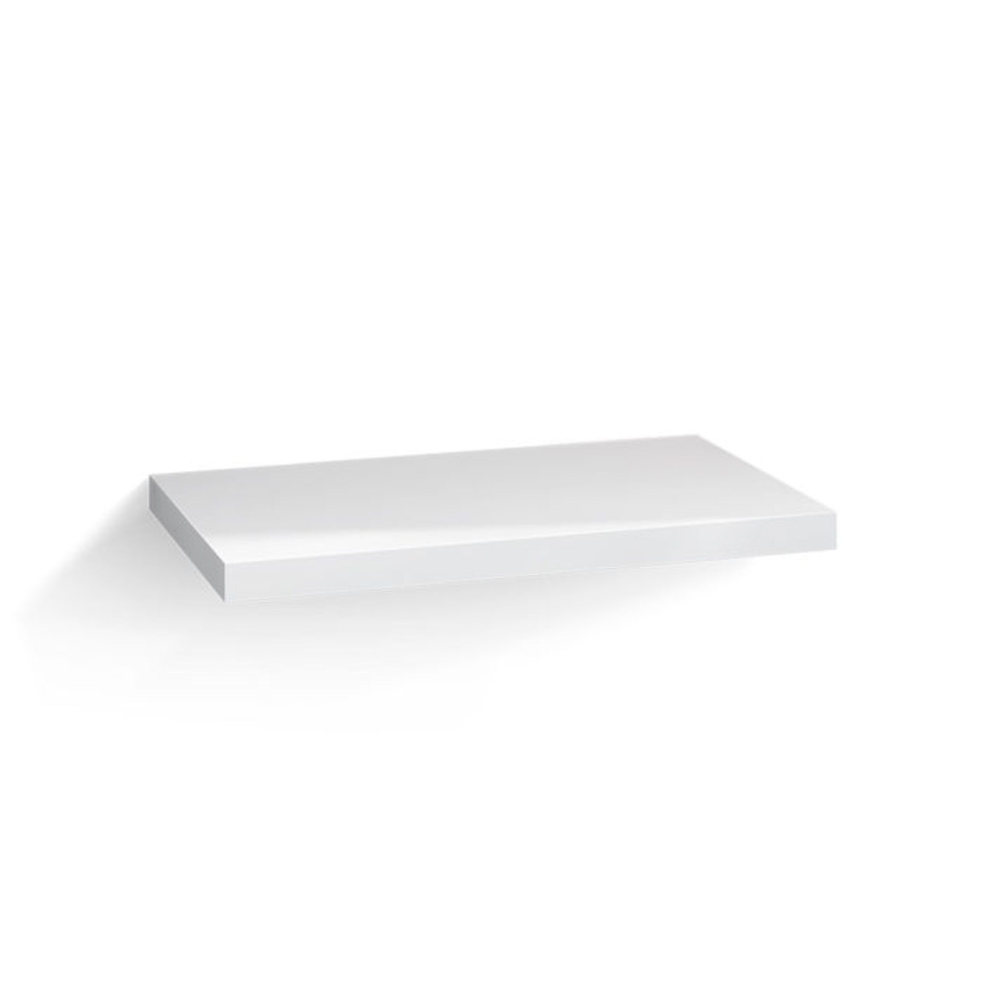 (UK143) 600mm Gloss White Wall Hung Countertop Floating Shelf. RRP £176.99. Offers the ultimate - Image 2 of 2