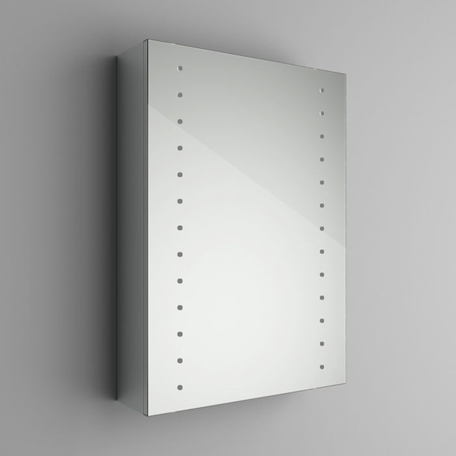 (OS76) 500x700mm Galactic Illuminated LED Mirror Cabinet - Shaver Socket. RRP £399.99. Double - Image 5 of 5