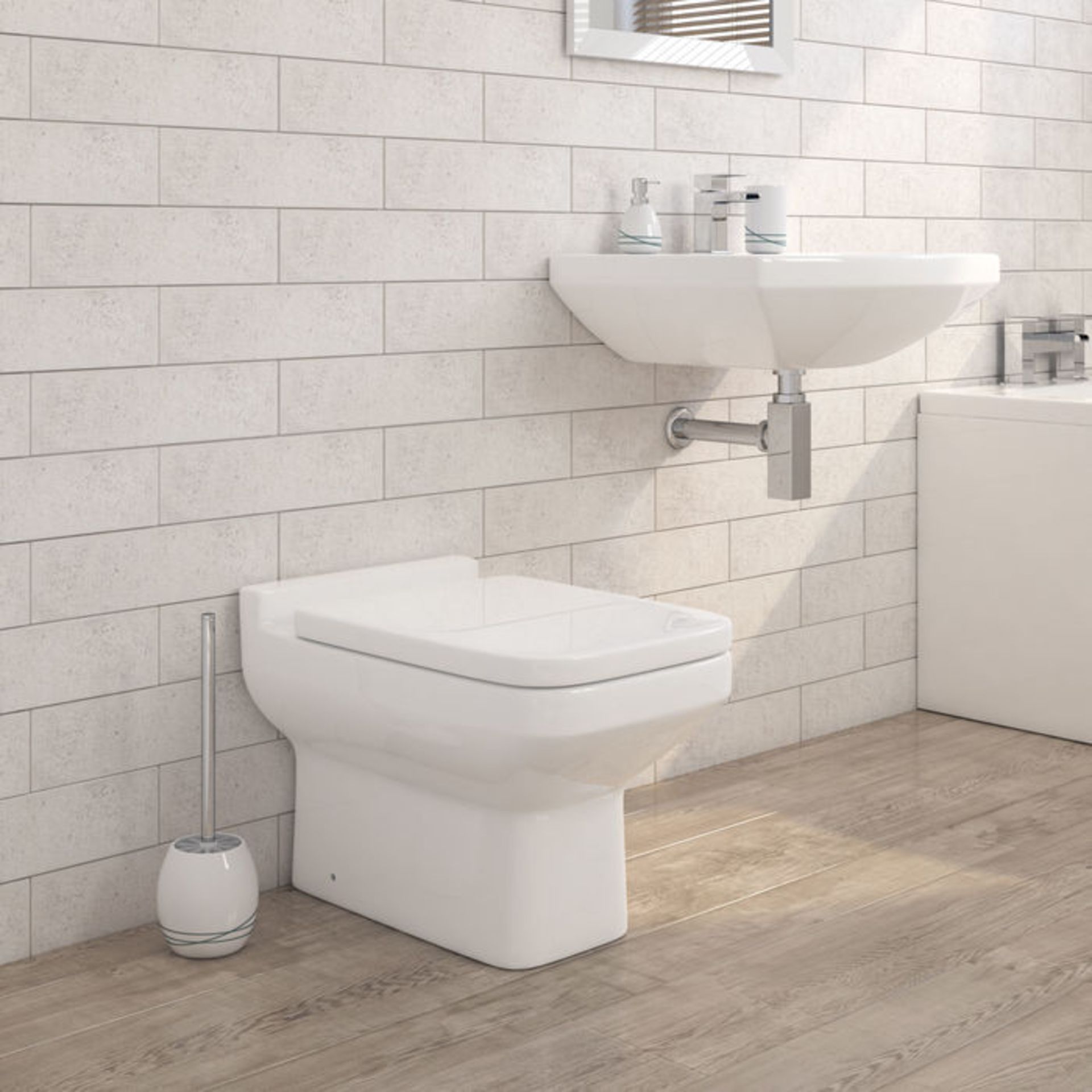 (OS107) Perth Back To Wall Toilet Manufactured from high quality white vitreous china & finished - Image 2 of 4