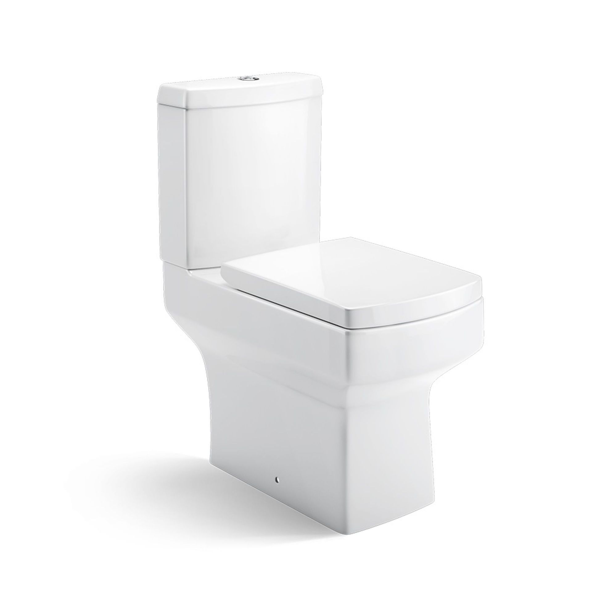 (OS101) Belfort Close Coupled Toilet & Cistern inc Soft Close Seat. Made from White Vitreous China - Image 2 of 3