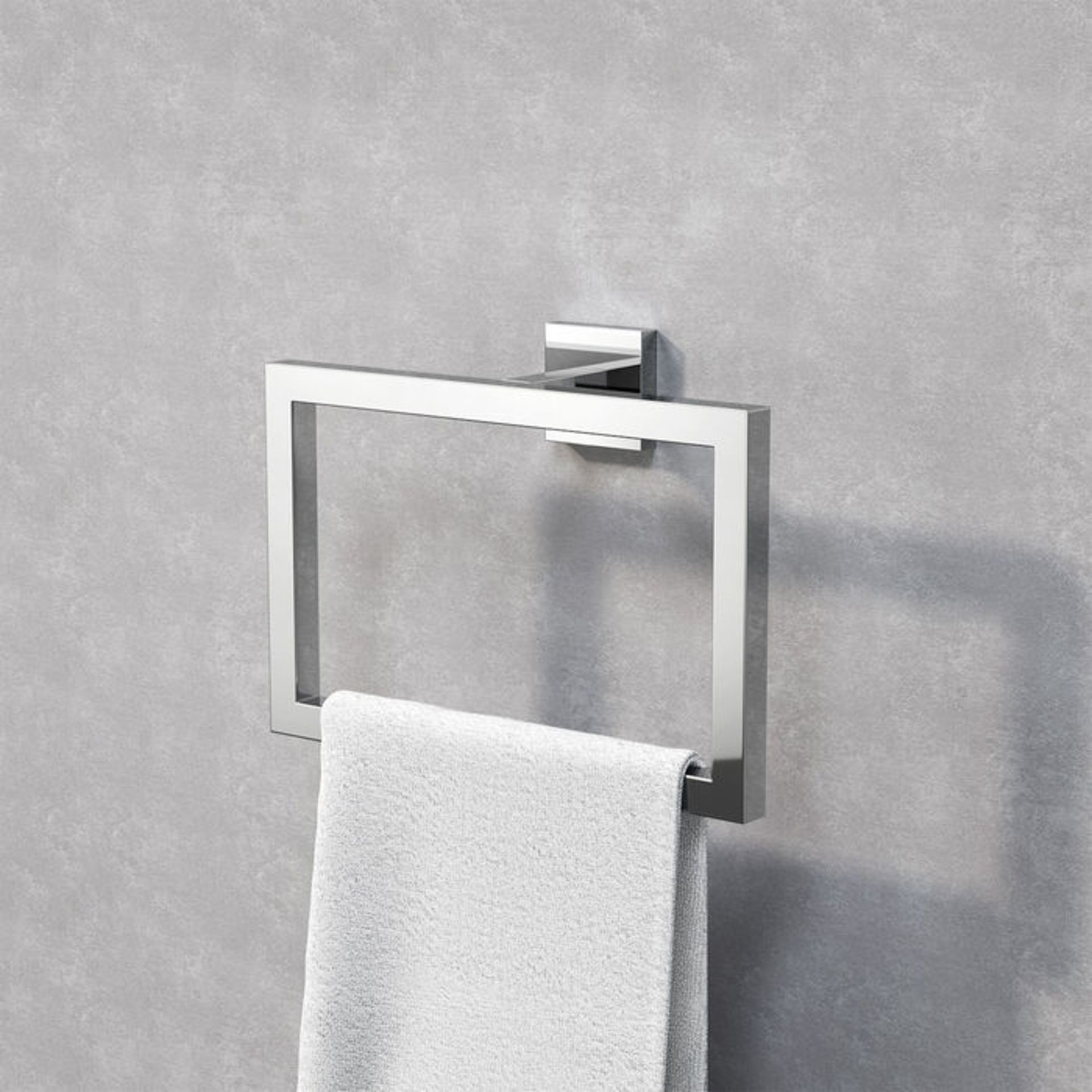 (VZ27) Jesmond Towel Ring Finishes your bathroom with a little extra functionality and style Made - Image 2 of 3