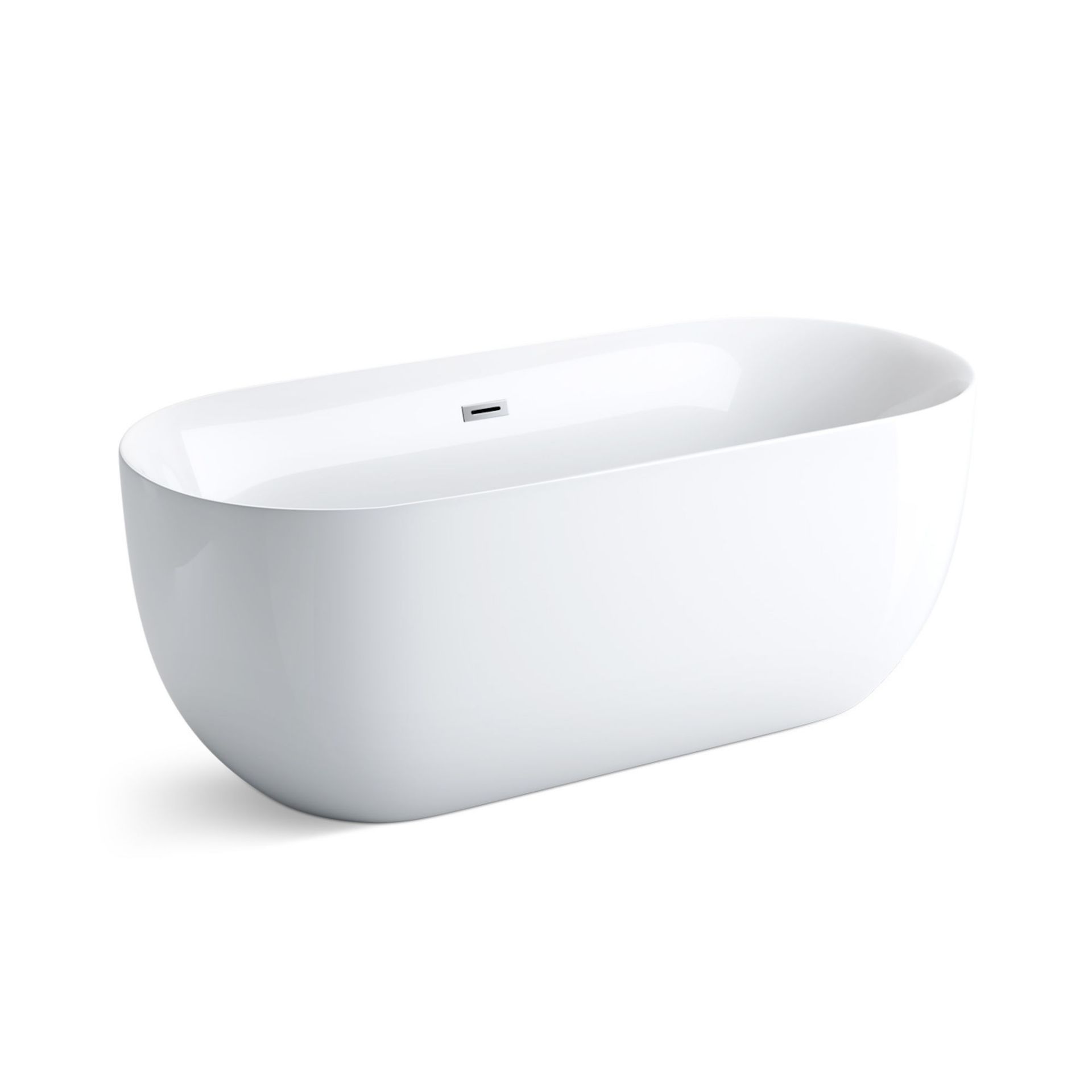 (OS96) 1700mmx780mm Mya Freestanding Bath. Showcasing style charm for a centre piece that's full - Image 3 of 4