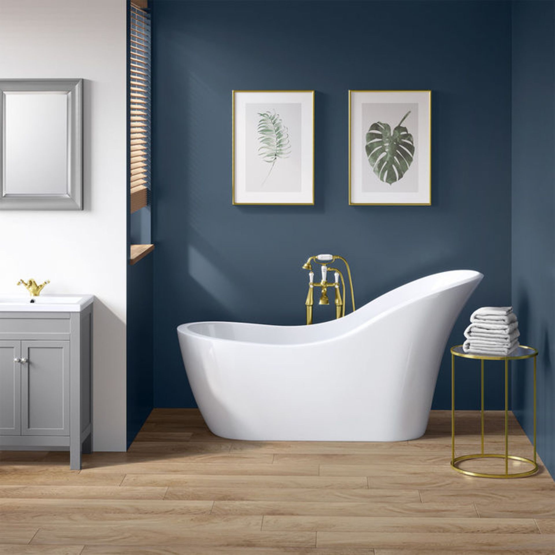 (OS95) 1730x725mm Evelyn Freestanding Bath. We love this because it is the perfect space to pamper - Image 2 of 4