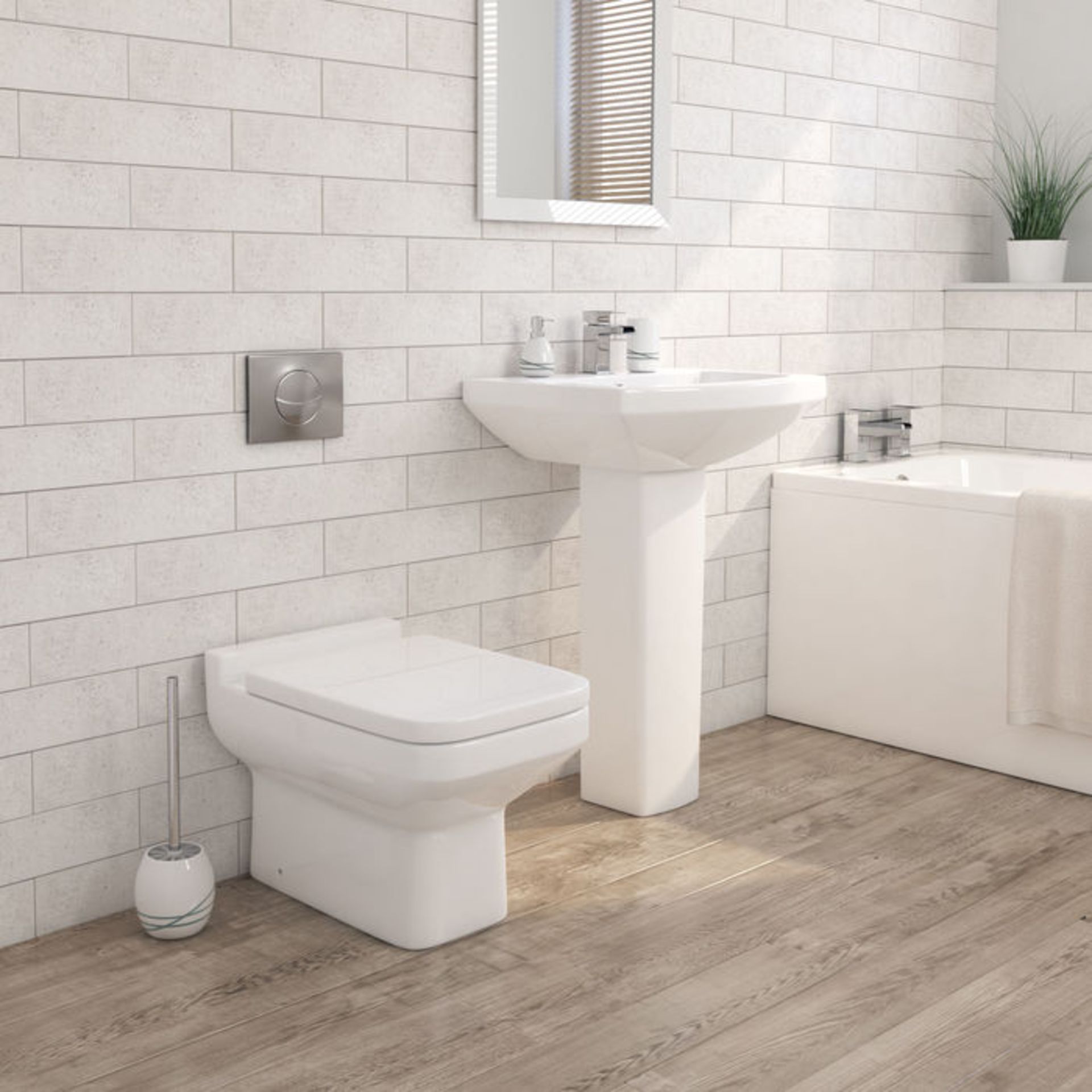 (OS107) Perth Back To Wall Toilet Manufactured from high quality white vitreous china & finished - Image 3 of 4