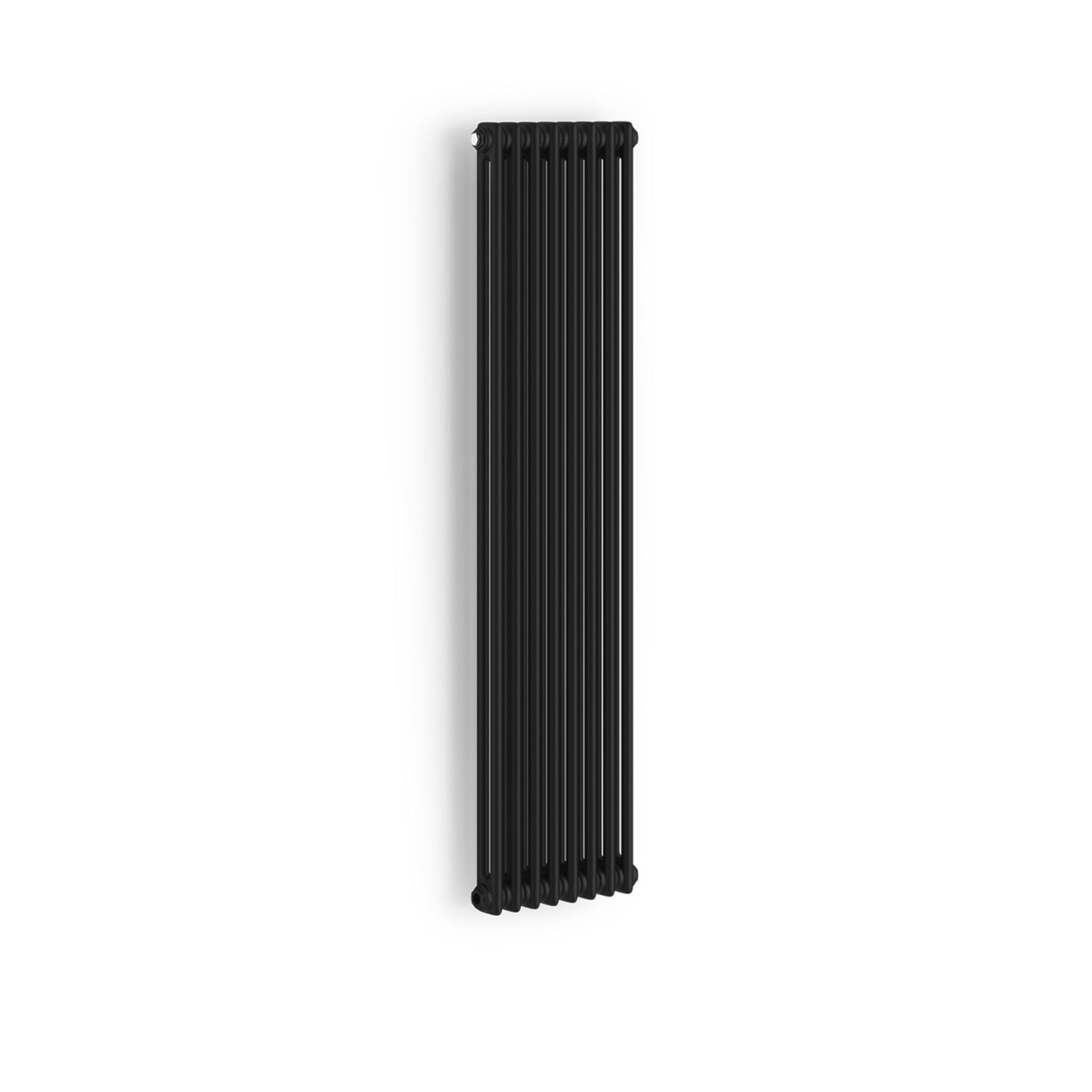 (OS7) 1500 x 372mm Black Vertical Colosseum Traditional Radiator. RRP £549.99. Constructed from - Image 4 of 4