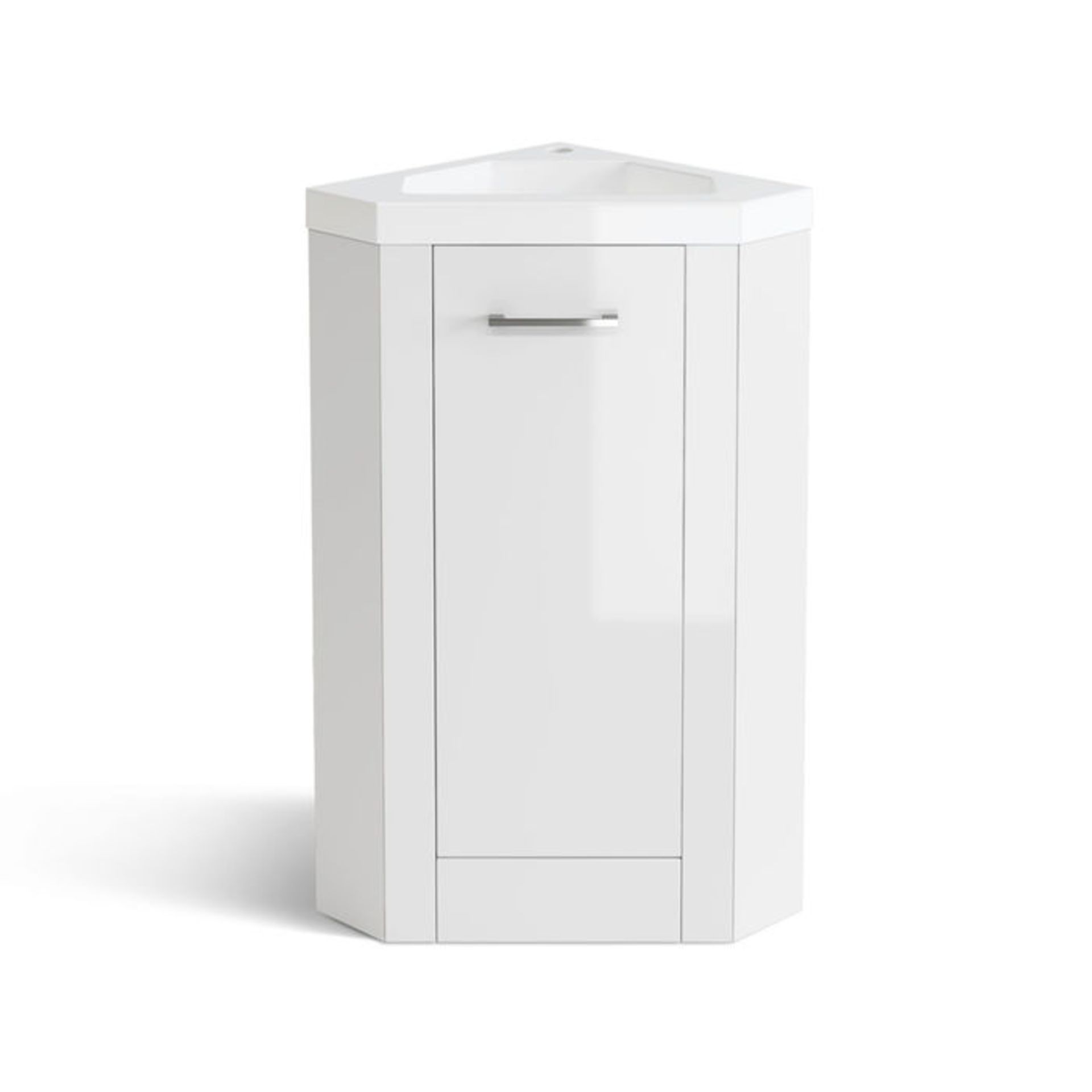 (OS12) 800x560mm Avon Corner Unit. COMES COMPLETE WITH BASIN. Convenient, space saving corner - Image 3 of 5