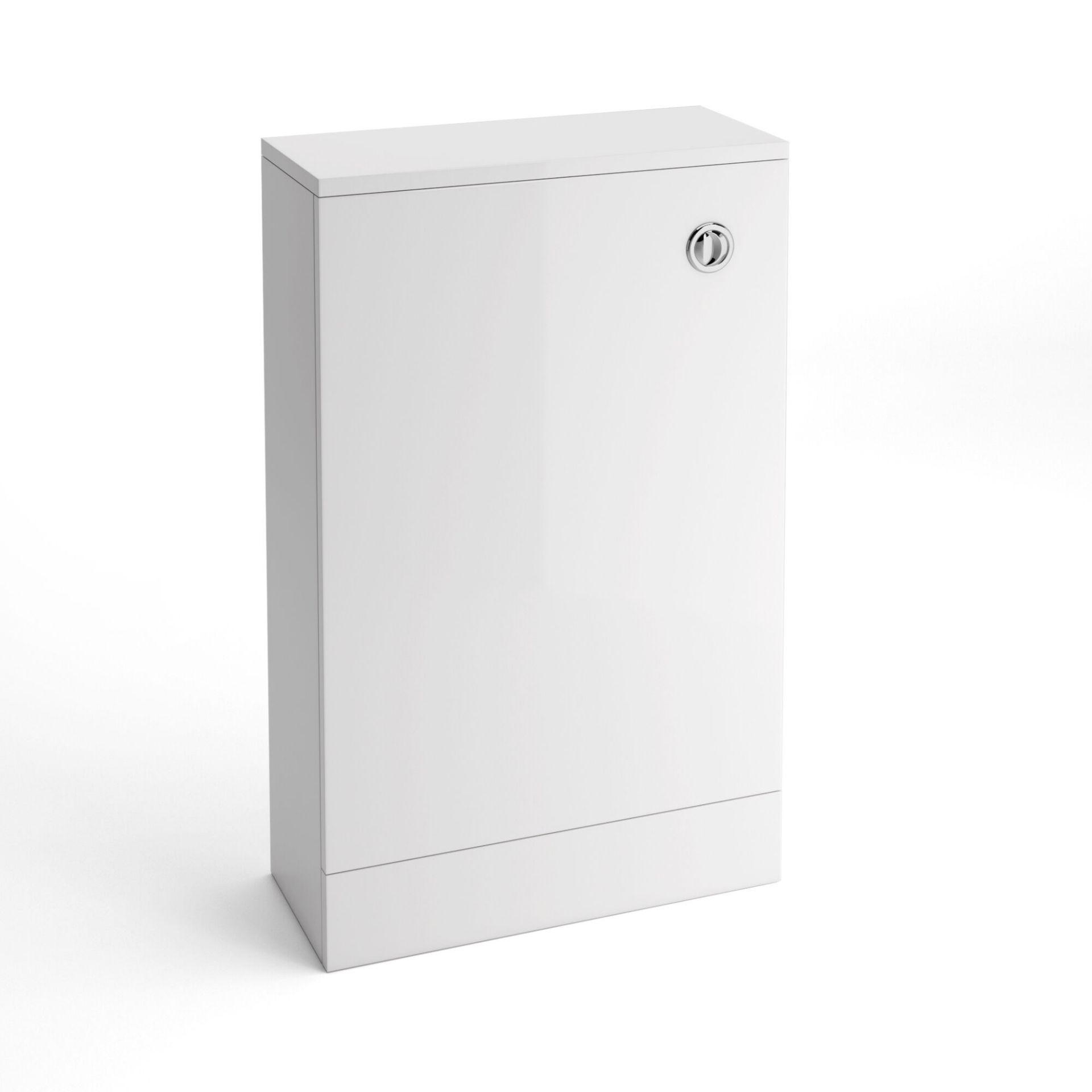 (OS67) 500mm Slimline Gloss White Back To Wall Toilet Unit. RRP £159.99. Engineered with everyday - Image 4 of 4