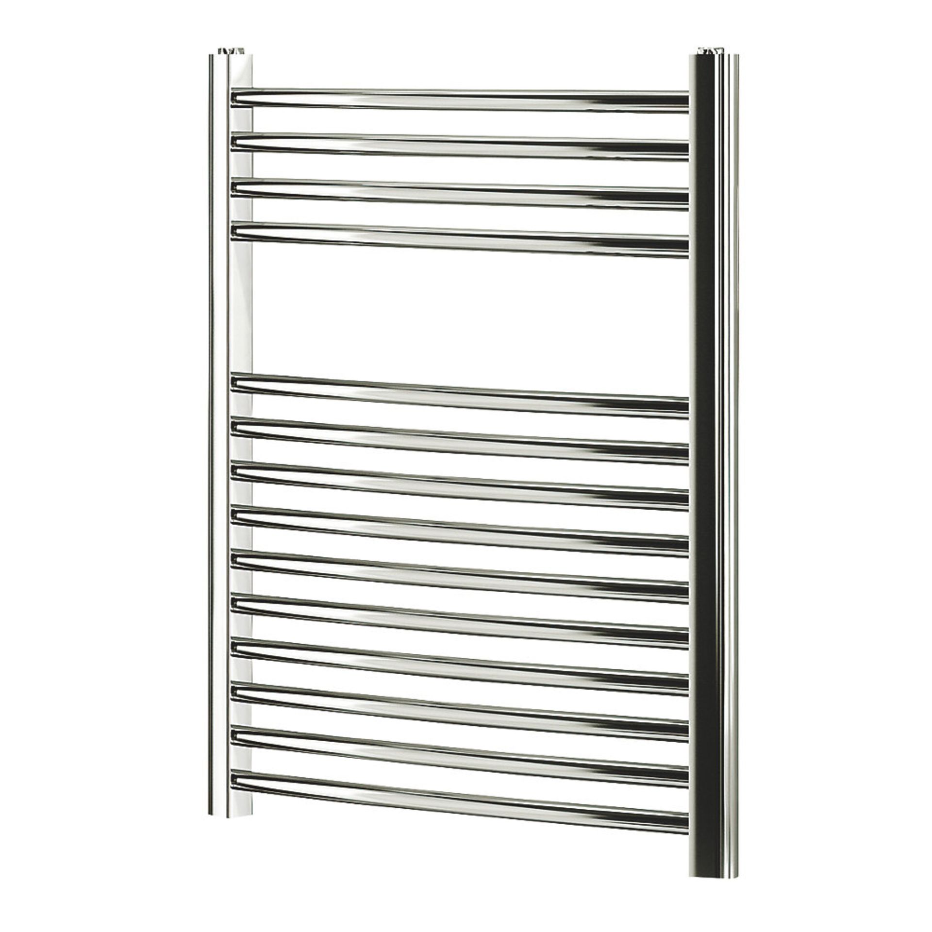 (EY156) 700x600mm Curved Chrome Towel Radiator. High quality chrome-plated steel construction. - Image 2 of 2