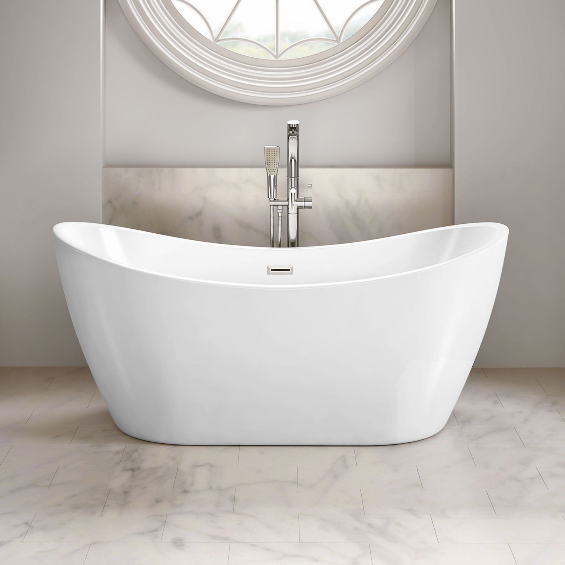 (OS11) 1700mmx710mm Caitlyn Freestanding Bath. Visually simplistic to suit any bathroom interior