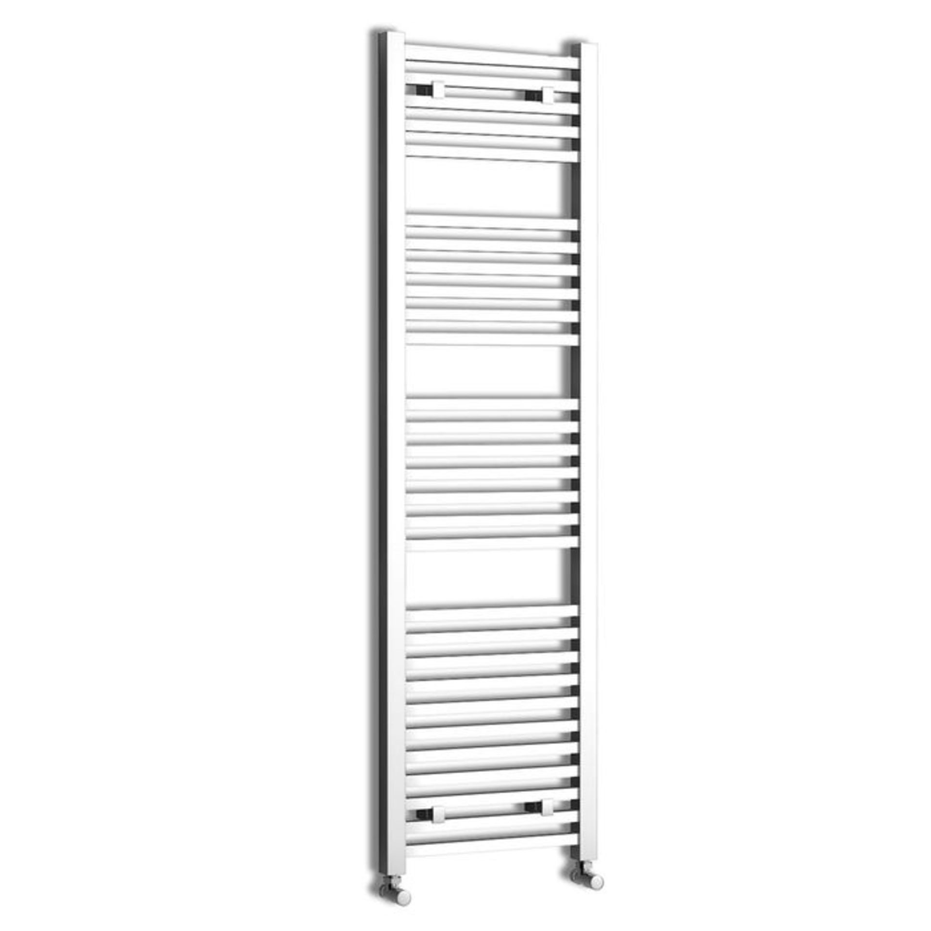 (OS52) 1600x450mm Chrome Square Rail Ladder Towel Radiator. Made from low carbon steel with a high - Image 3 of 3