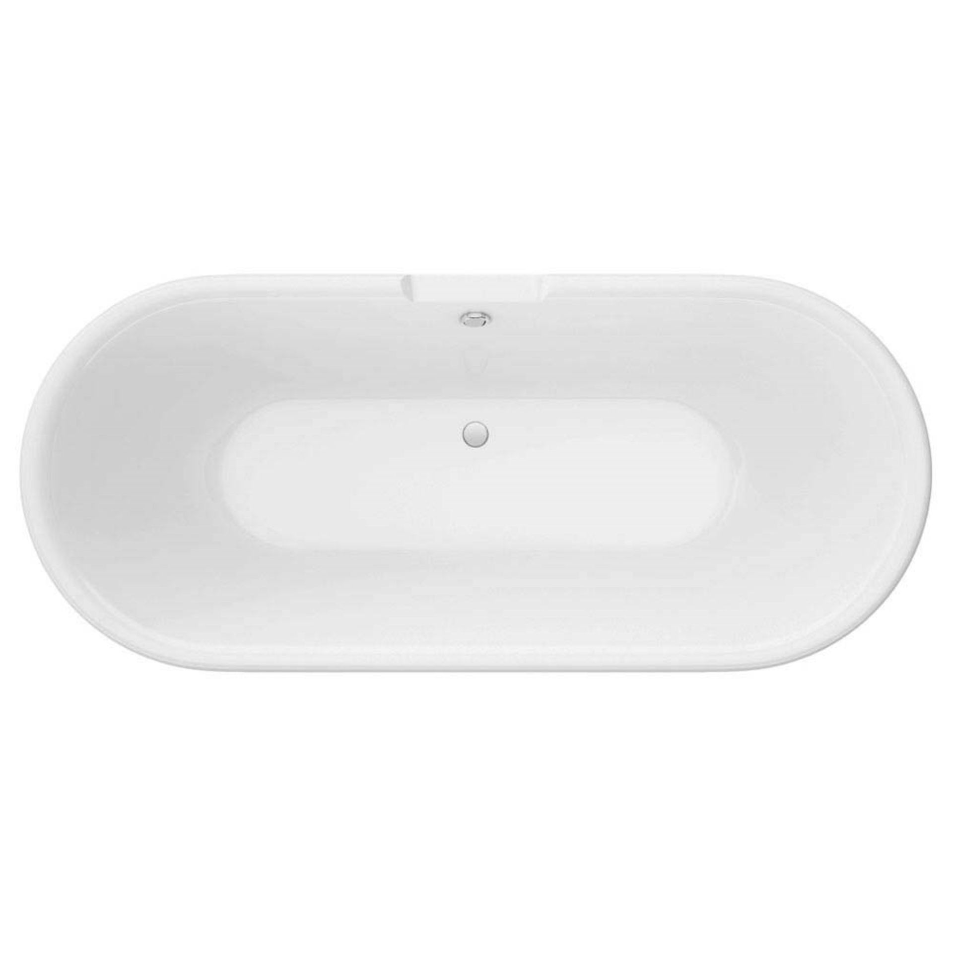 (OS8) 1750mm Dark Blue Double Ended Roll Top Bath with White Ball Feet. A stunning 1750mm long - Image 2 of 5