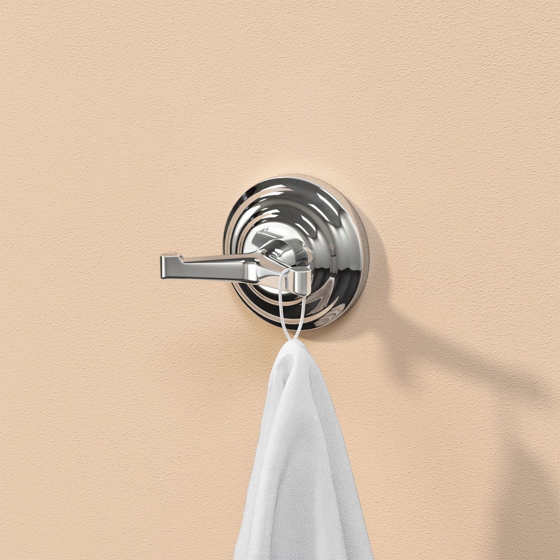 (W30) York Robe Hook Finishes your bathroom with a little extra functionality and style Made with