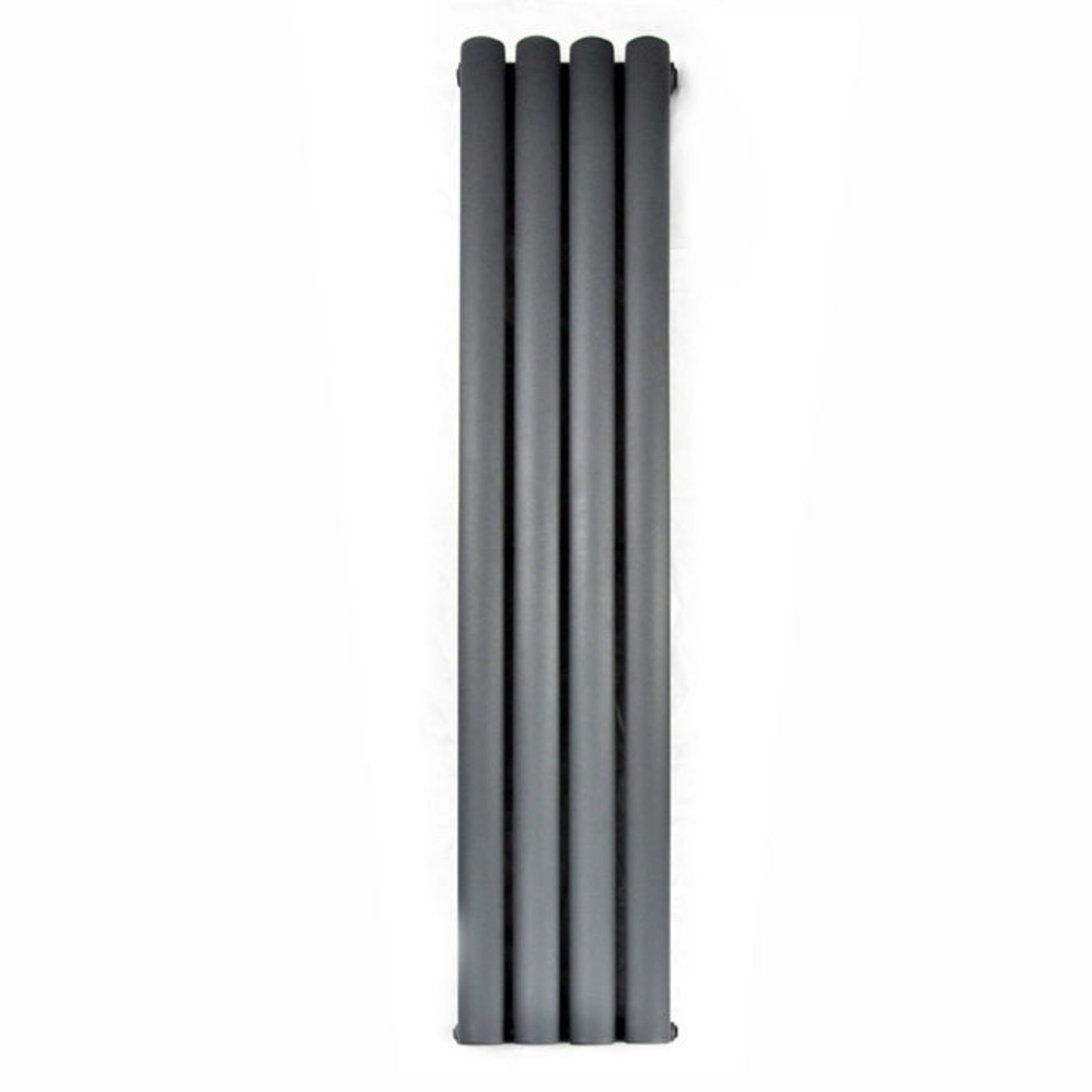 (SA47) 1800x240mm Anthracite Single Oval Tube Vertical Radiator. RRP £221.99. Made from low carbon - Image 3 of 3