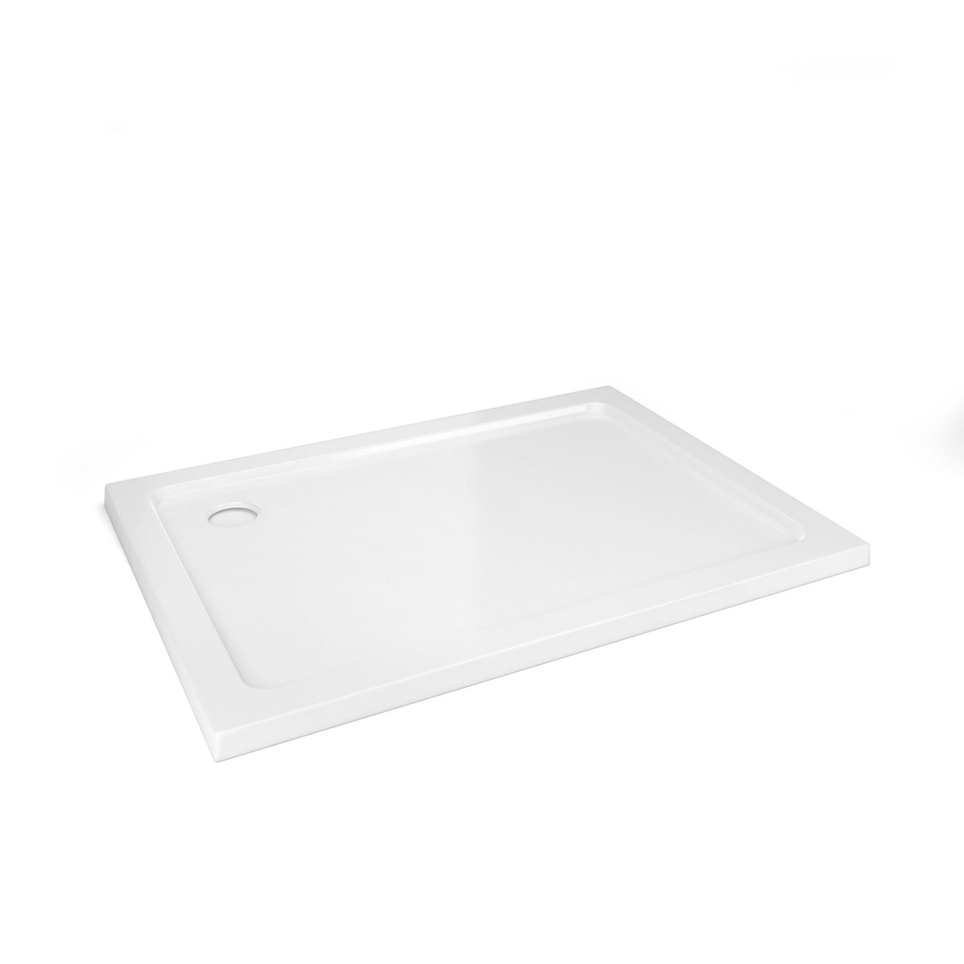 (SA37) 1100x760mm Rectangular Ultra Slim Stone Shower Tray. Low profile ultra slim design Gel coated - Image 2 of 2