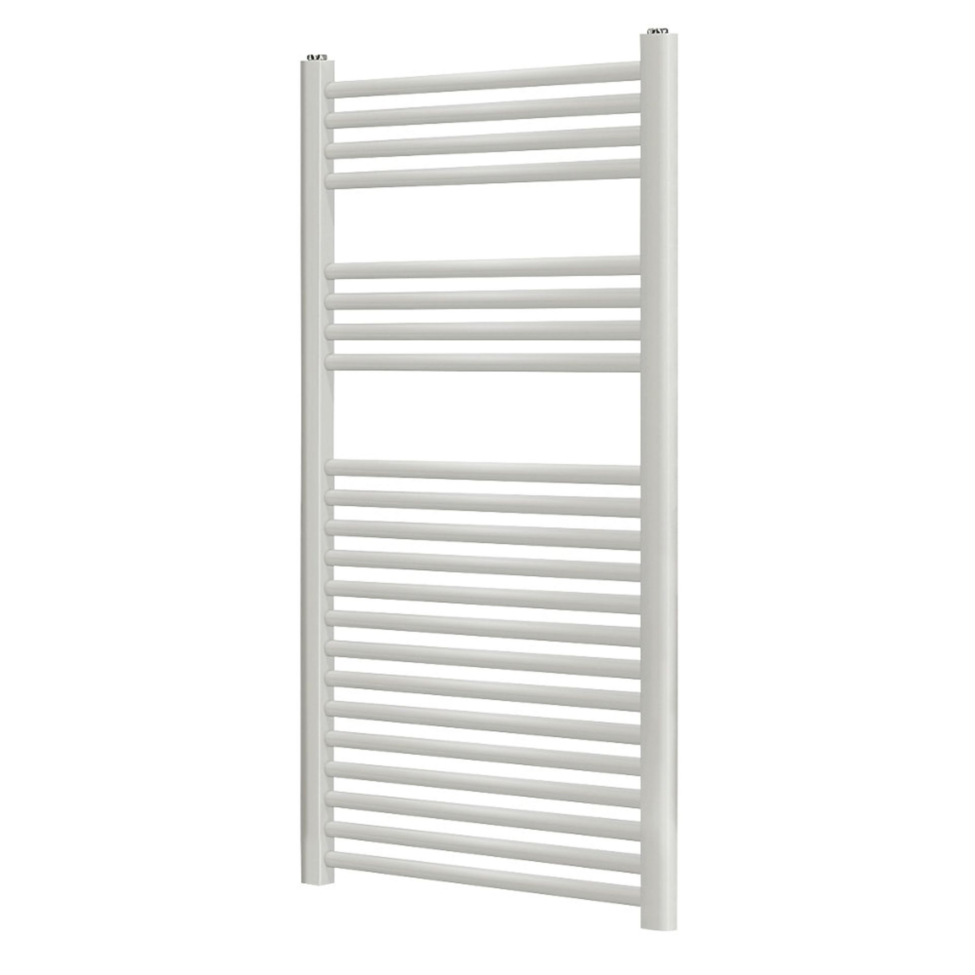(WG294) TOWEL RADIATOR 1100 X 500MM WHITE. High quality steel construction with a matt white finish.