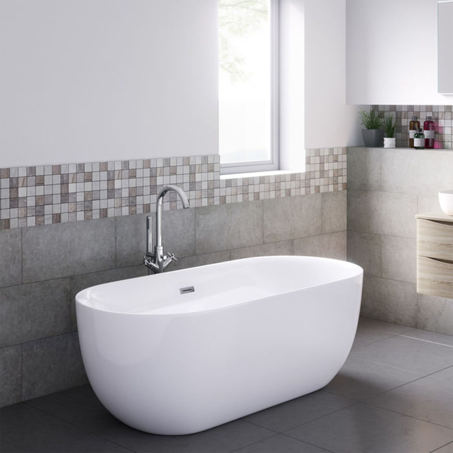 (SA8) Austin Chrome Freestanding Bath Tap with Hand Held Shower. RRP £499.99. We love this because - Image 3 of 3