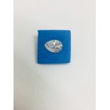 1.16ct pearshape loose diamond natural stone,G colour si2 clarity,certification can be provided,