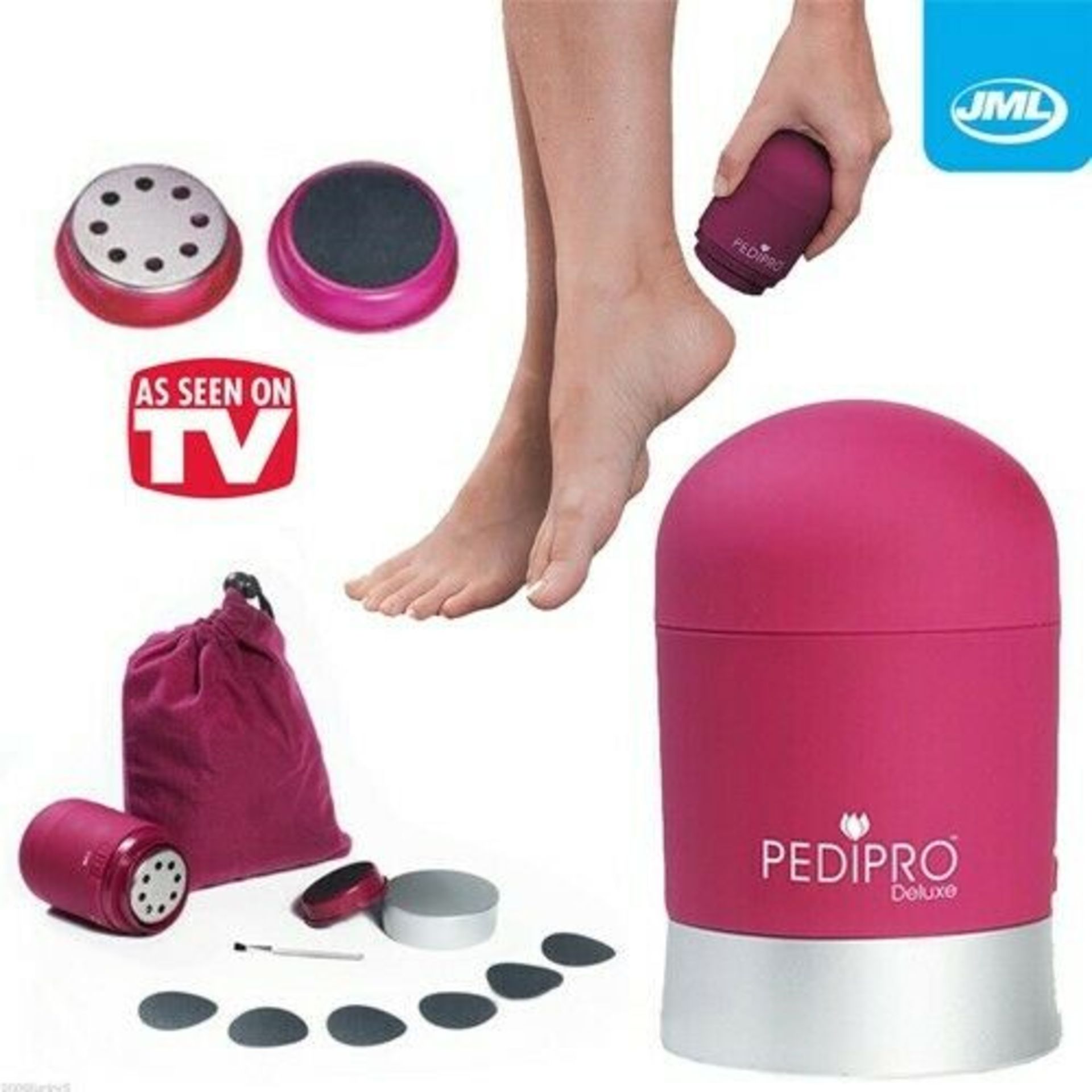 Pedi Pro by JML electric foot Pedi Machine - brand new and selaed rrp £22.99 - 1pc in lot