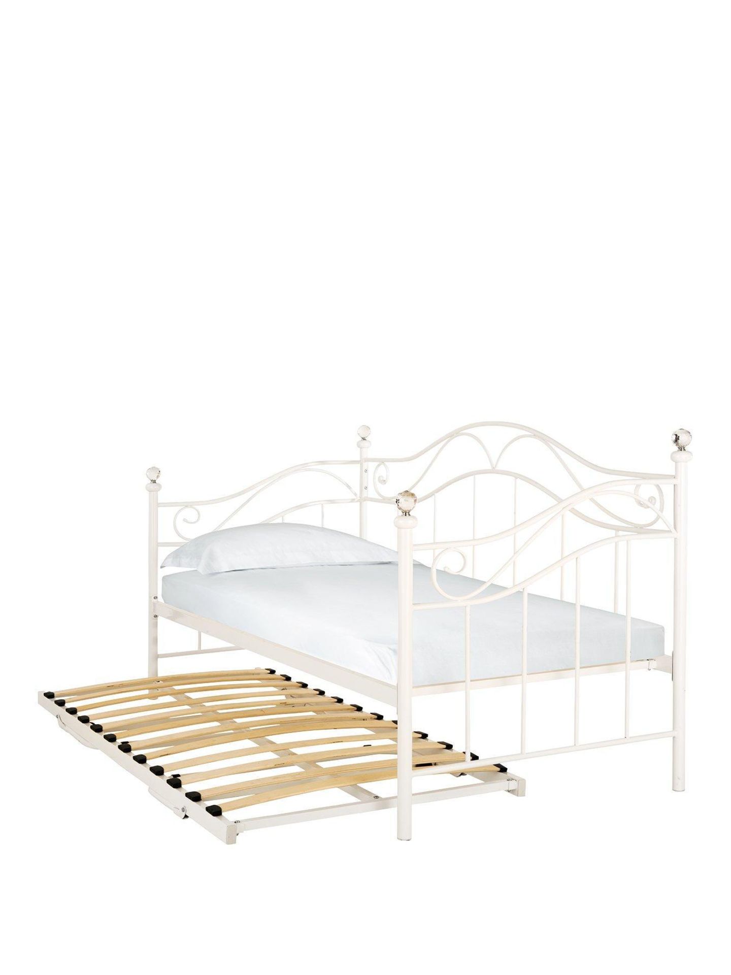 boxed item  stella single  daybed [white] 112x97x202cm rrp:£490.0
